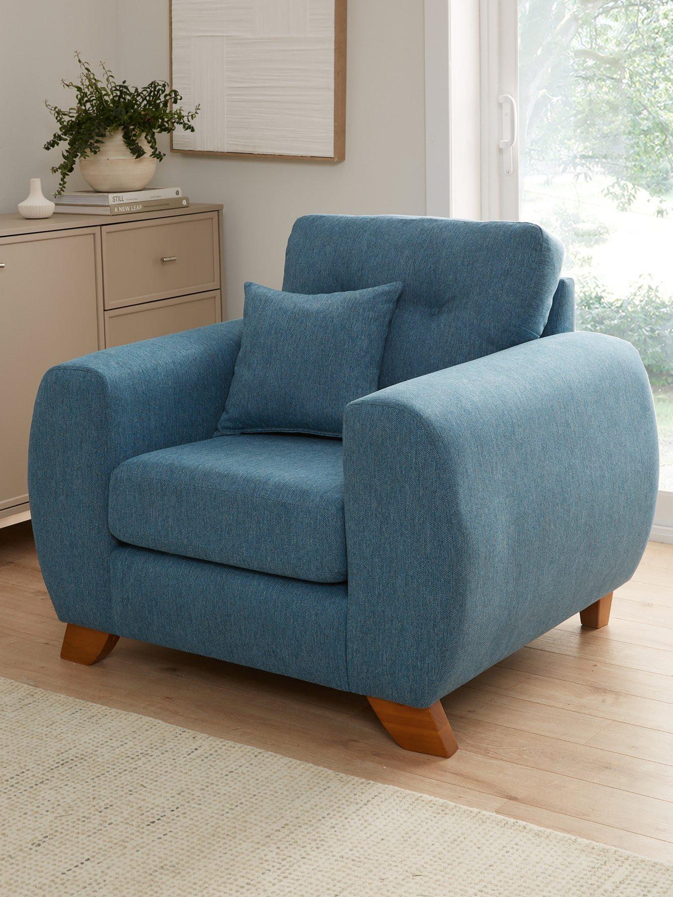 Very Home Prent Chenille Armchair - Made to Order in the UK