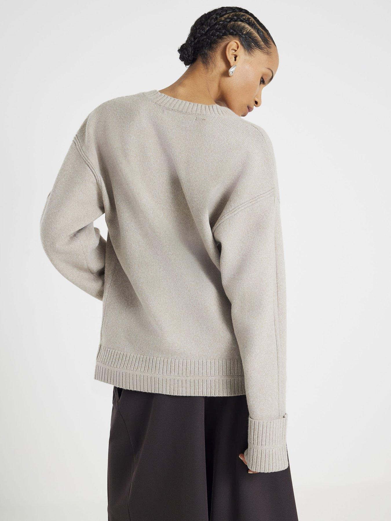  image of river-island-bum-coverer-cardi-brown