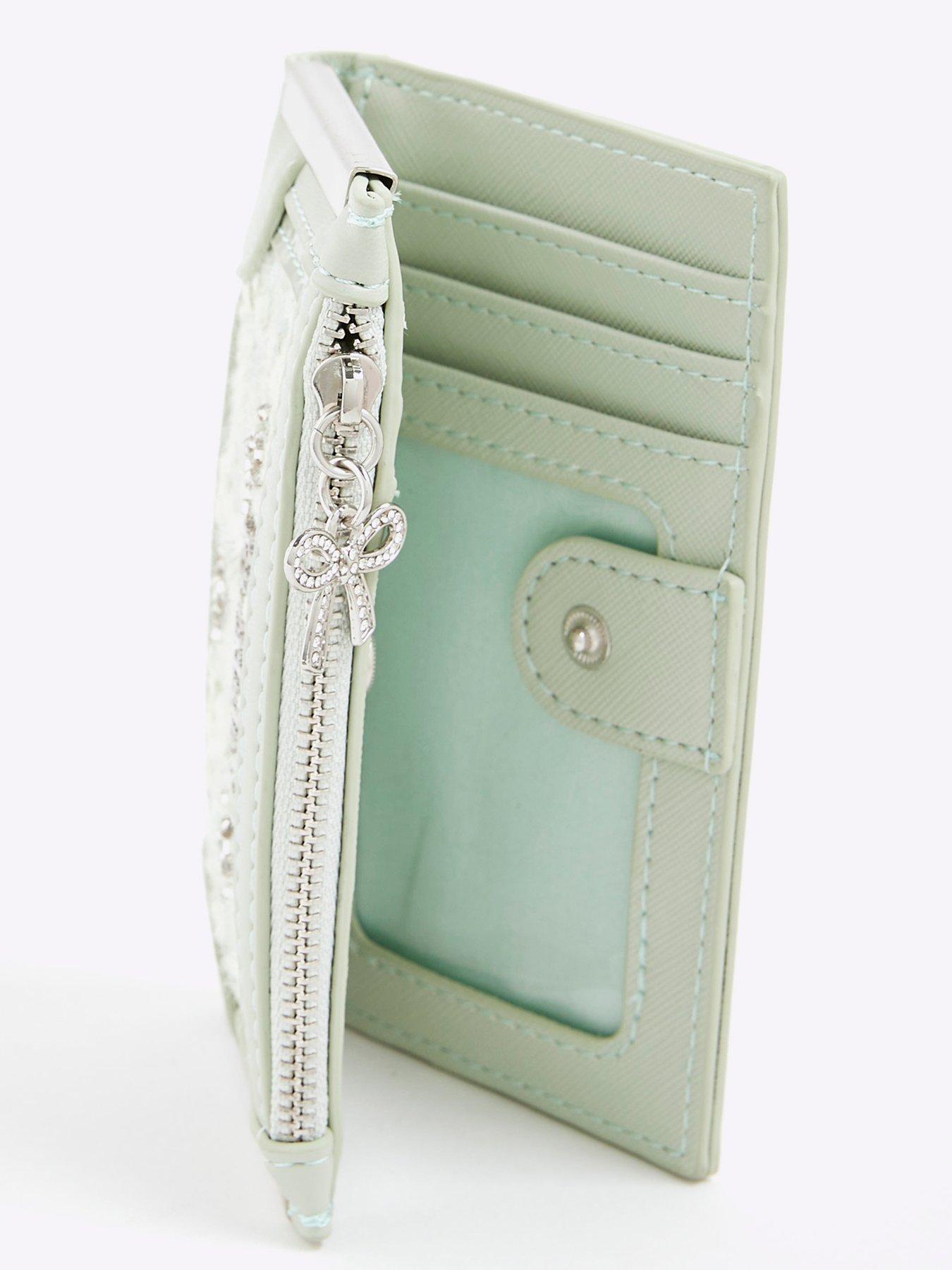  image of river-island-boucle-bow-mini-purse-green