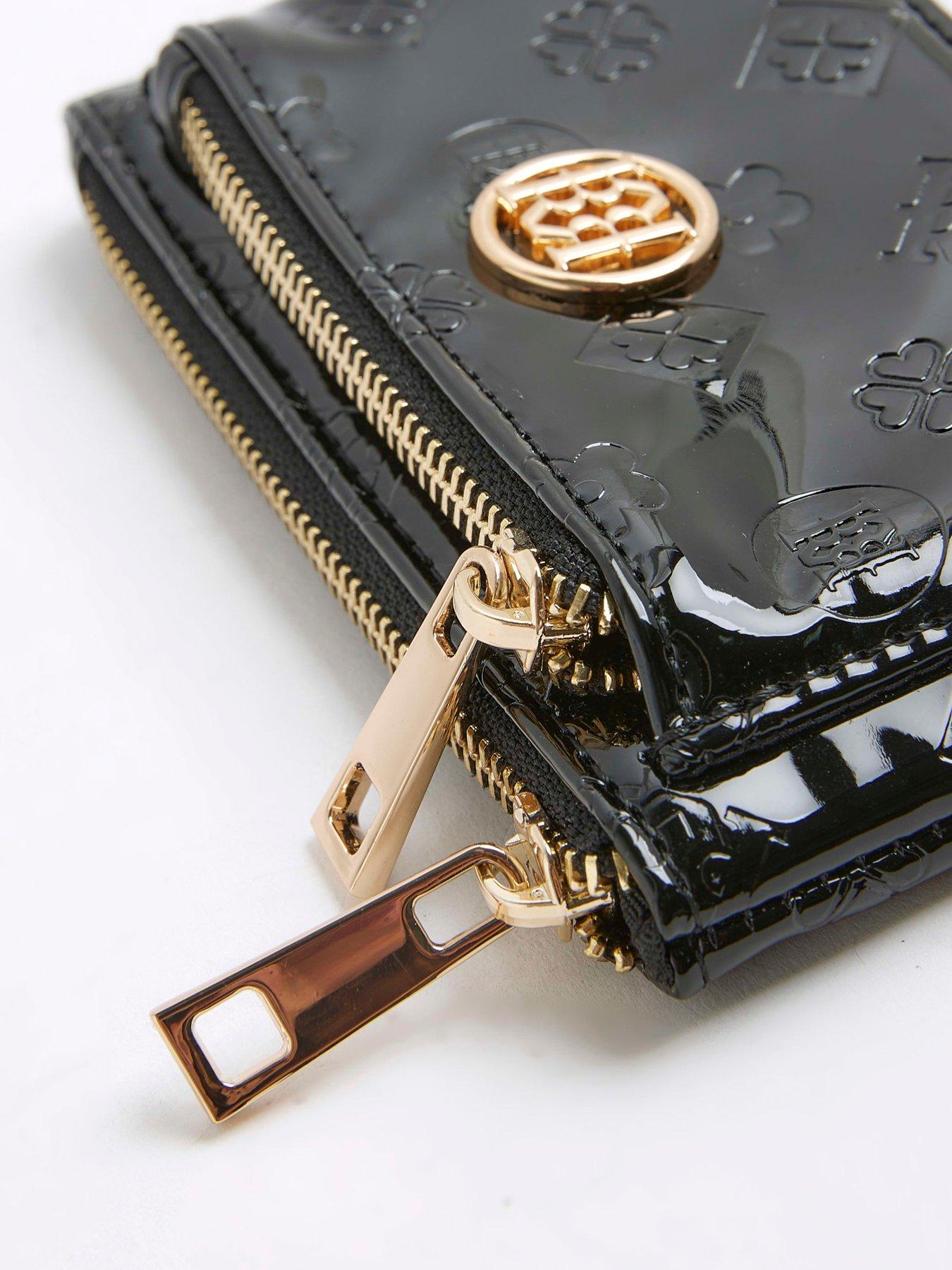  image of river-island-embossed-patent-pouch-black