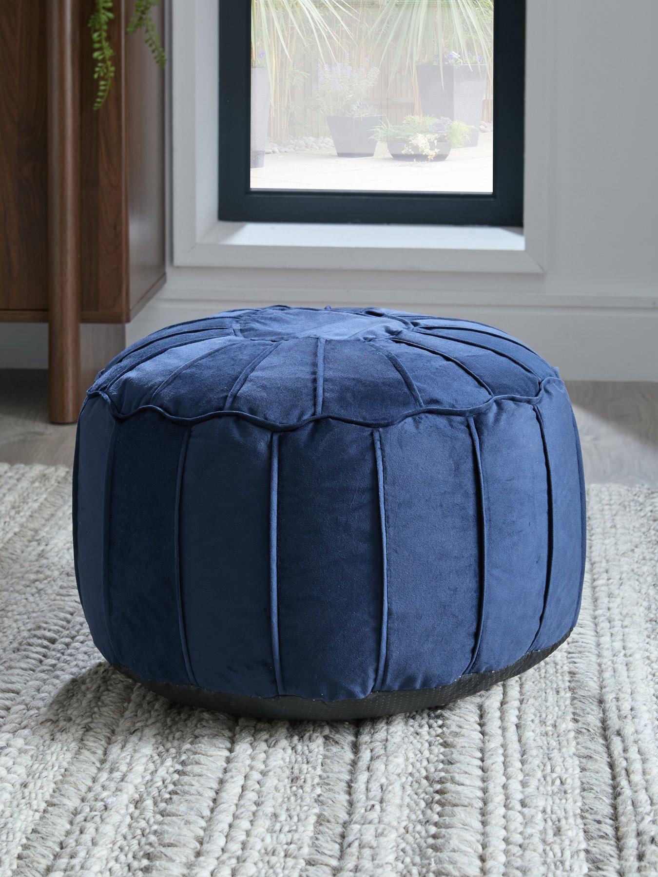 Very Home Moroccan Velvet Pouffe