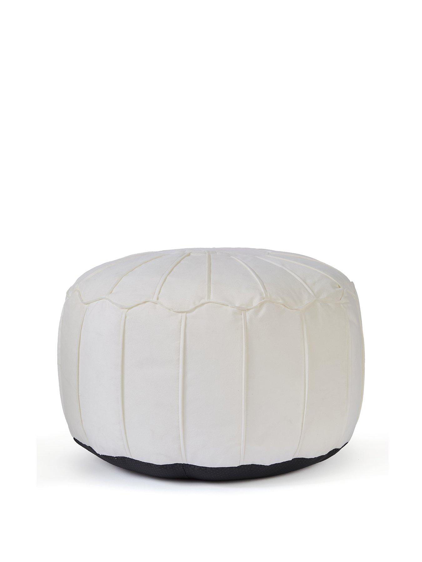stillFront image of very-home-moroccan-velvet-pouffe