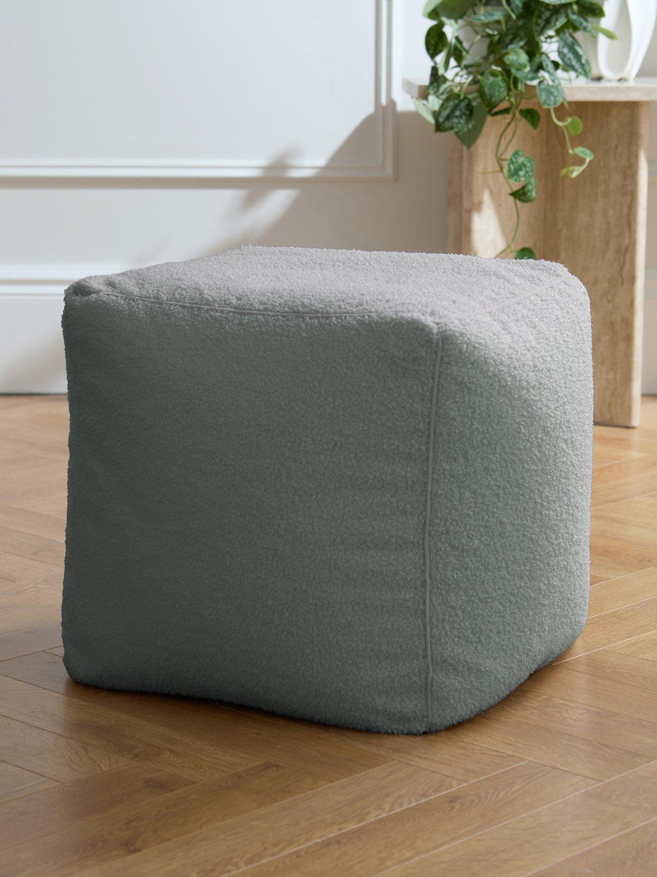 Very Home Boucle Cube Beanbag