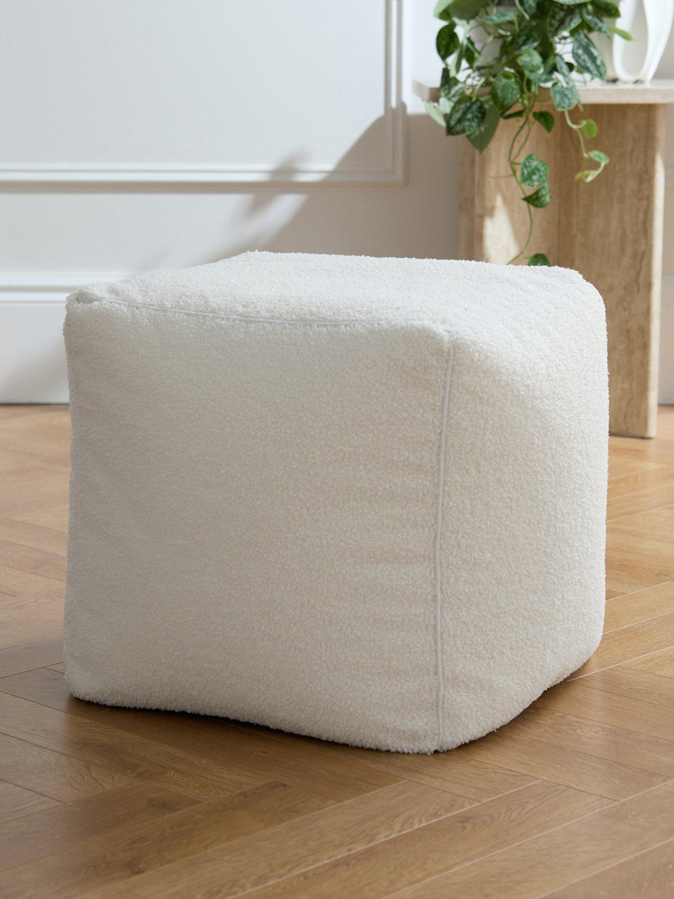 Very Home Boucle Cube Beanbag