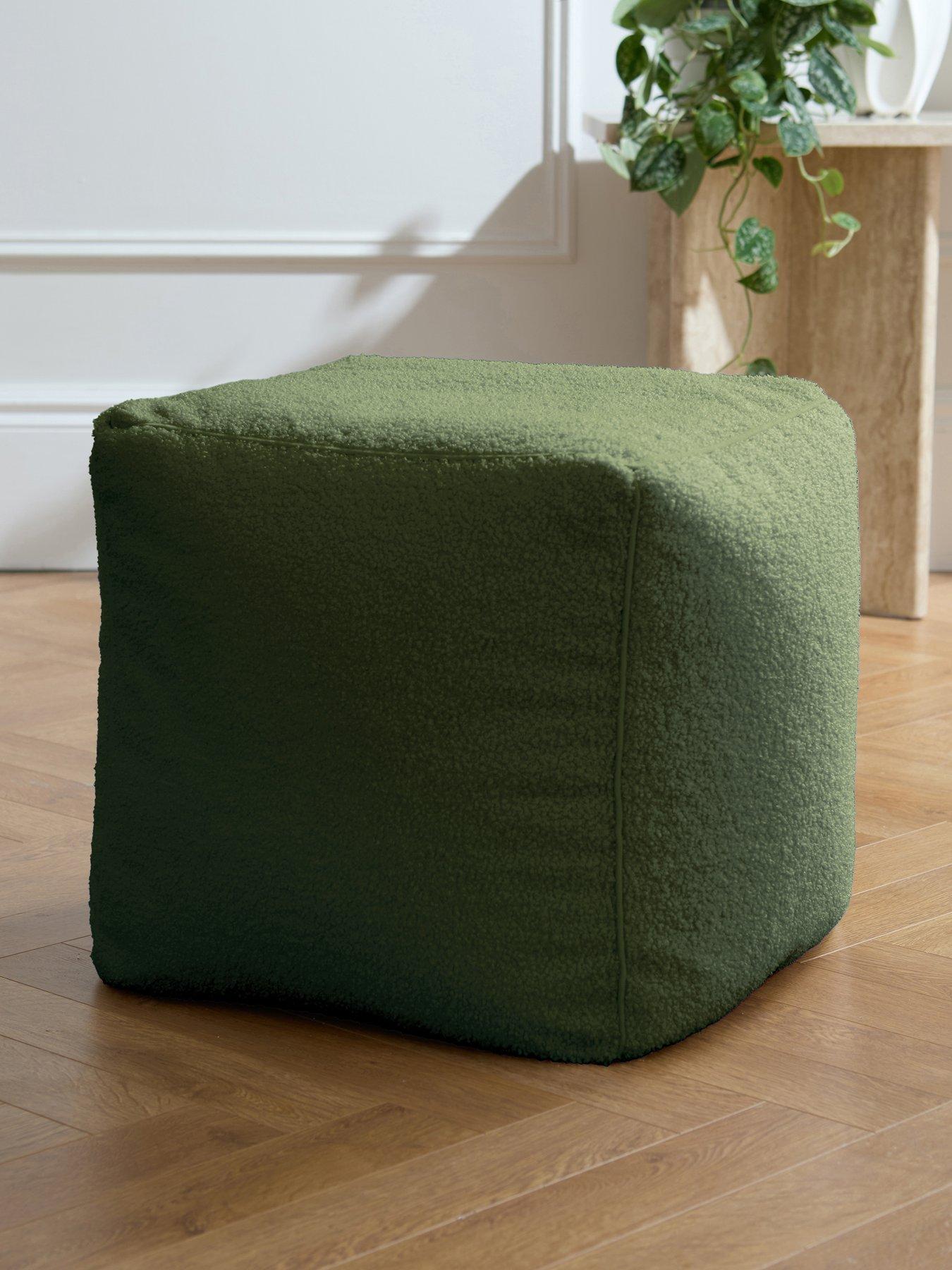 Image 1 of 6 of The Very Collection Boucle Cube Beanbag