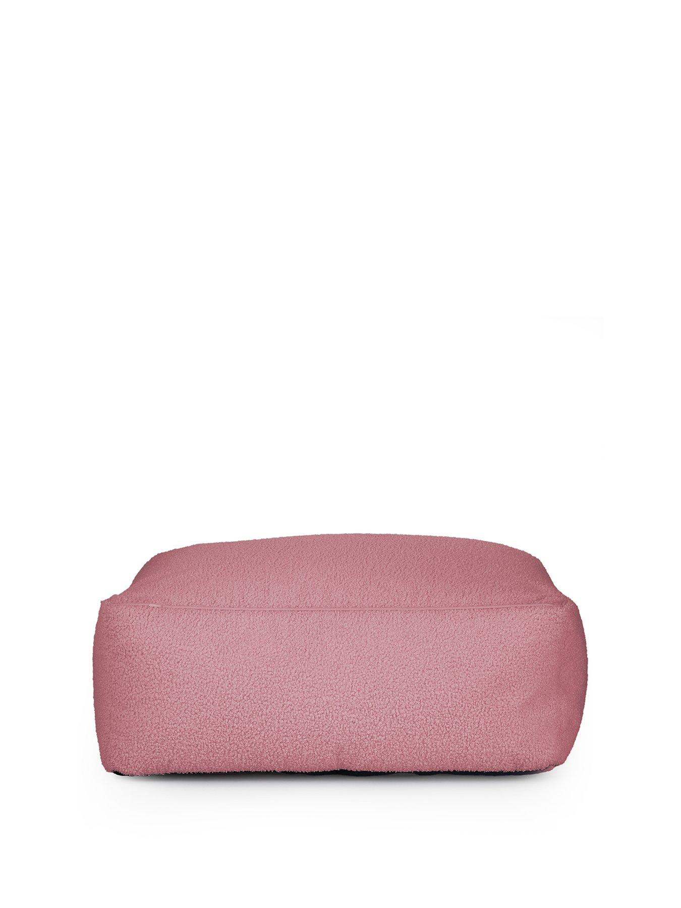 Image 2 of 6 of The Very Collection Boucle Rectangle Footstool Beanbag