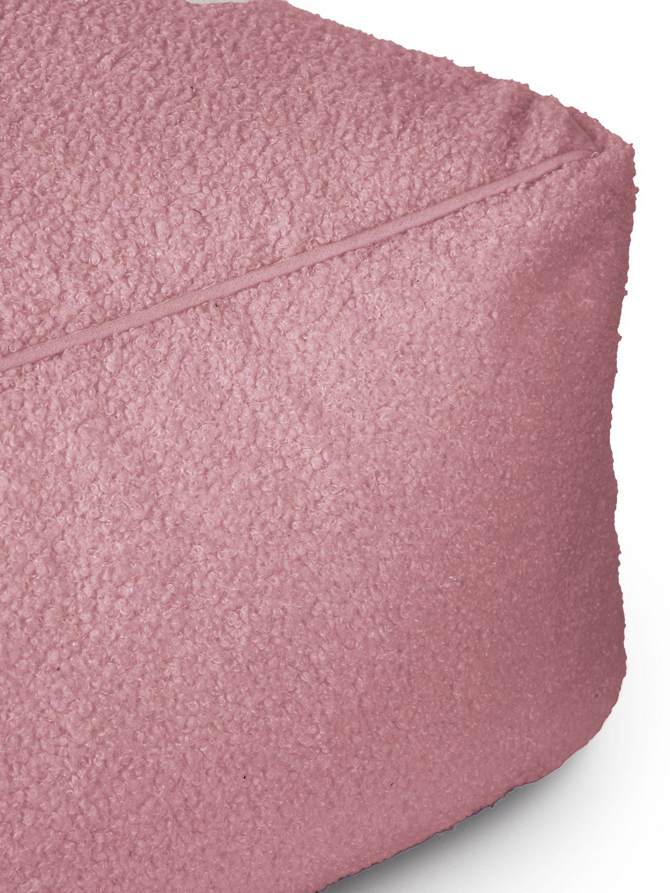  image of very-home-boucle-rectangle-footstool-beanbag