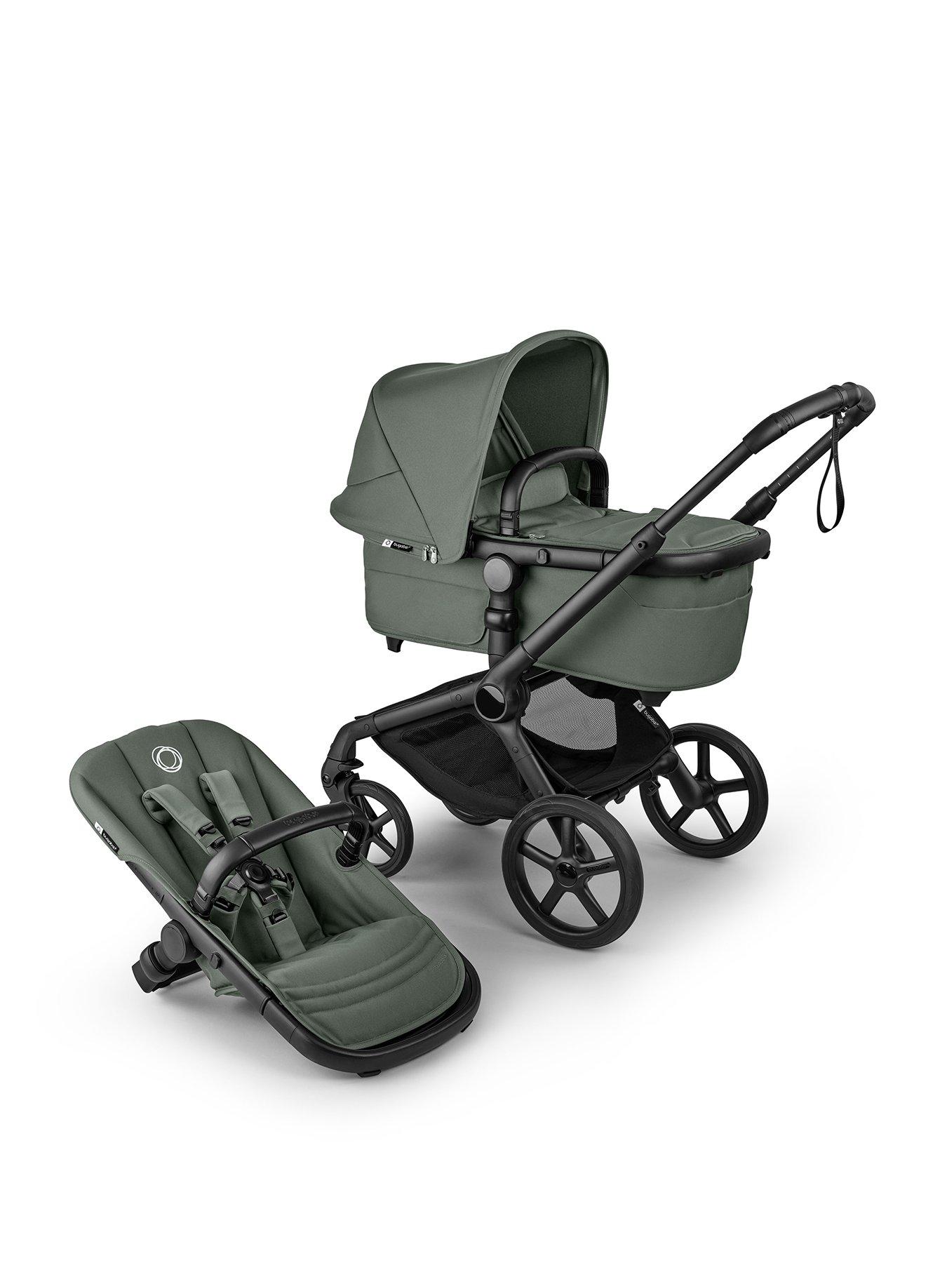 Image 1 of 7 of Bugaboo Fox 5 Renew Complete Pushchair - Black/Forest Green