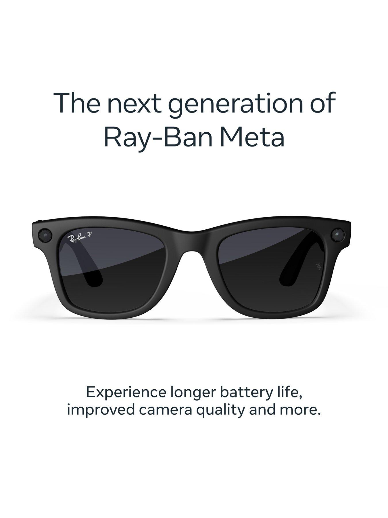 Image 2 of 8 of Ray-Ban Meta Wayfarer (Gen 2) - Matte Black, Polarised Gradient Graphite lenses