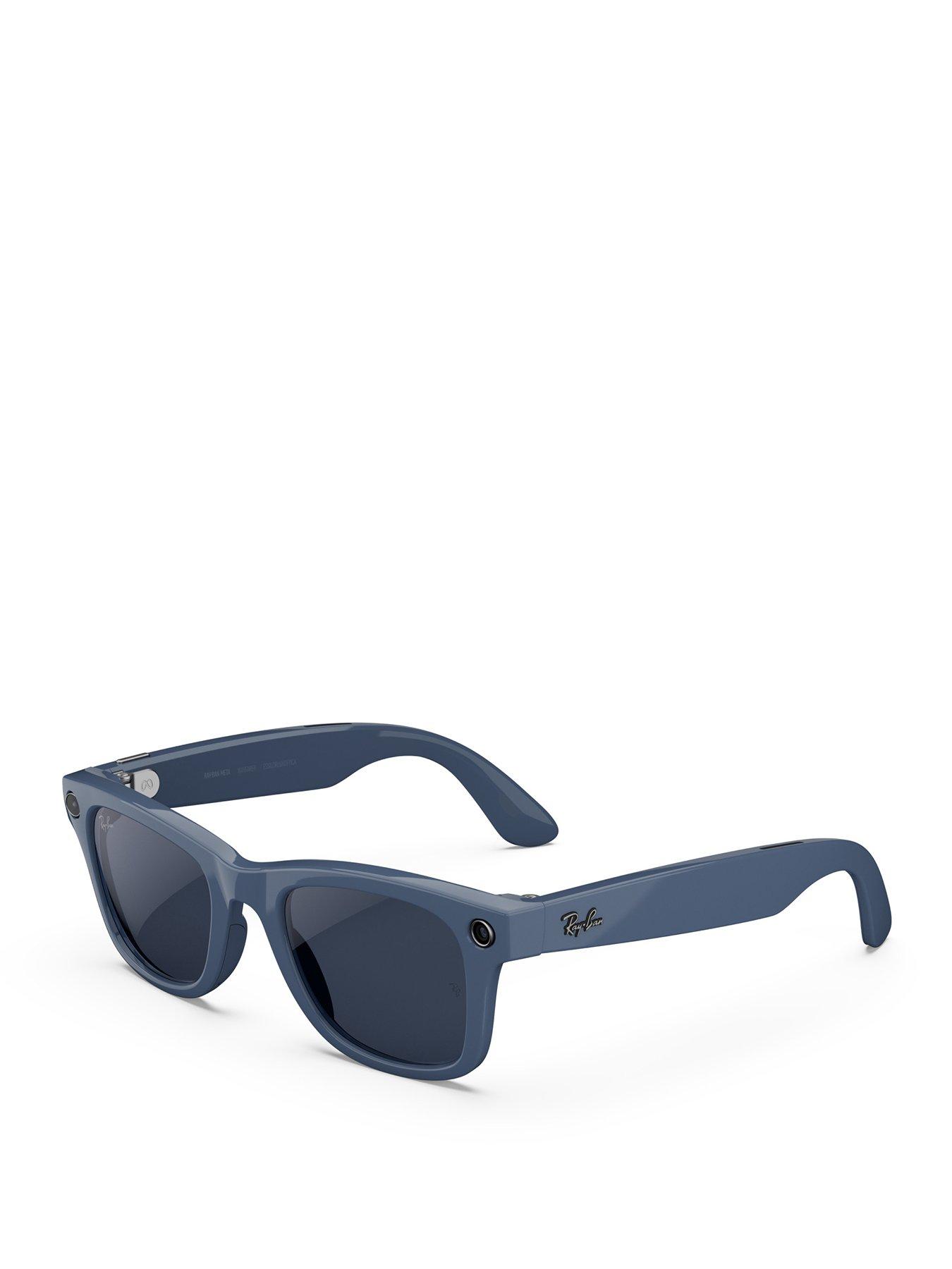 Image 1 of 8 of Ray-Ban Meta Wayfarer (Gen 2) - Shiny Cosmic Blue, Transitions<sup>&reg;</sup> Sapphire lenses