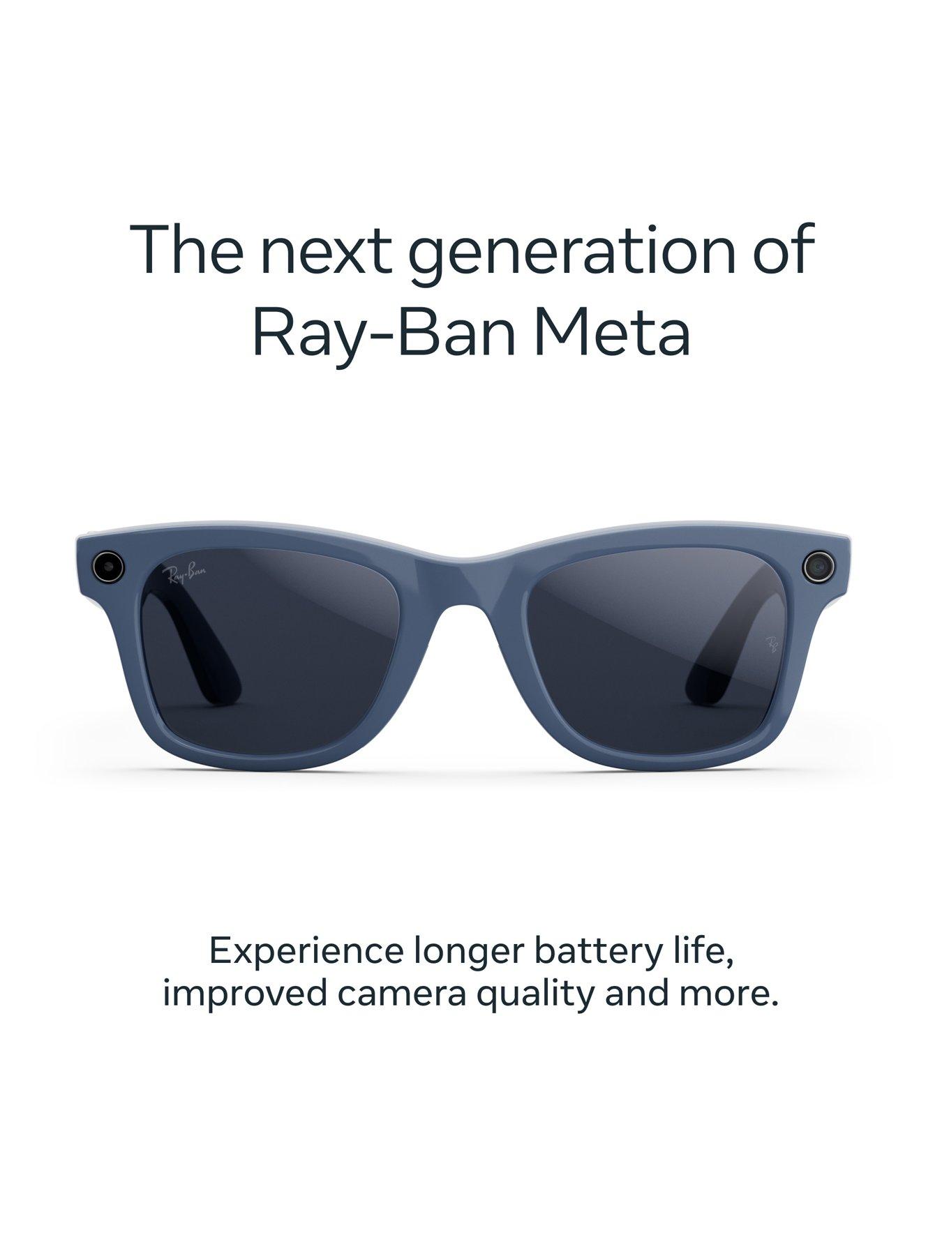 Image 2 of 8 of Ray-Ban Meta Wayfarer (Gen 2) - Shiny Cosmic Blue, Transitions<sup>&reg;</sup> Sapphire lenses