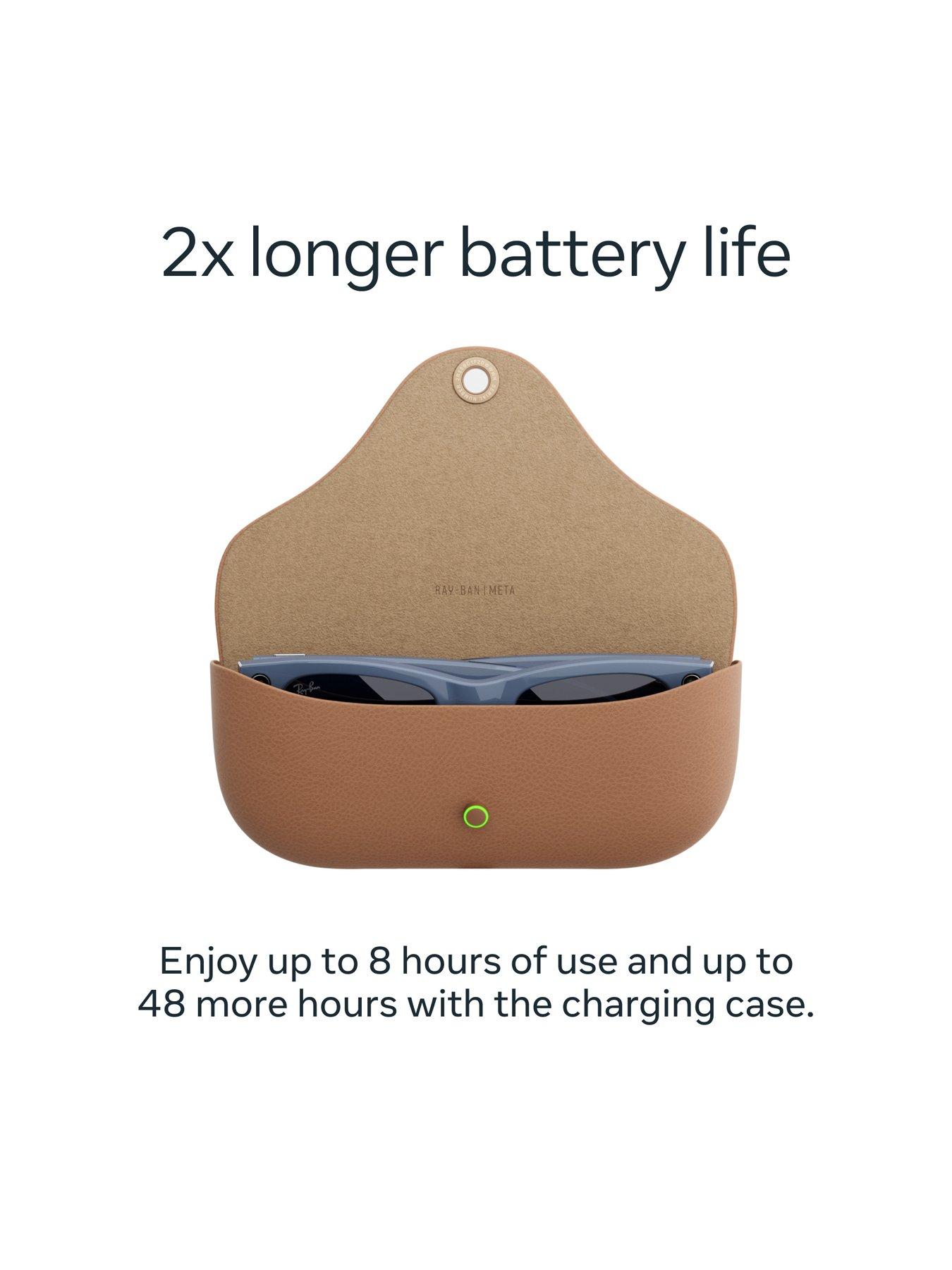 Image 6 of 8 of Ray-Ban Meta Wayfarer (Gen 2) - Shiny Cosmic Blue, Transitions<sup>&reg;</sup> Sapphire lenses