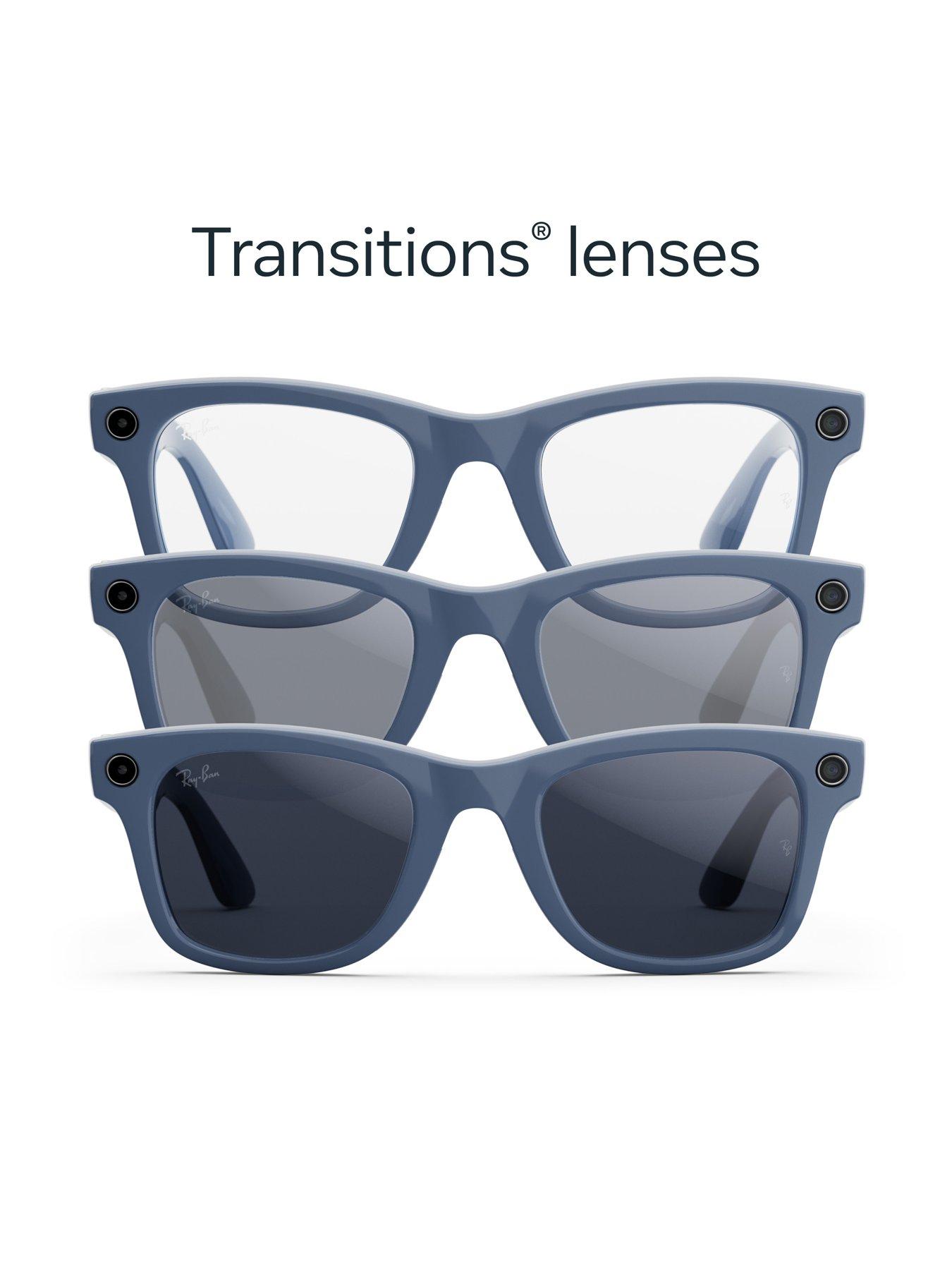 Image 7 of 8 of Ray-Ban Meta Wayfarer (Gen 2) - Shiny Cosmic Blue, Transitions<sup>&reg;</sup> Sapphire lenses