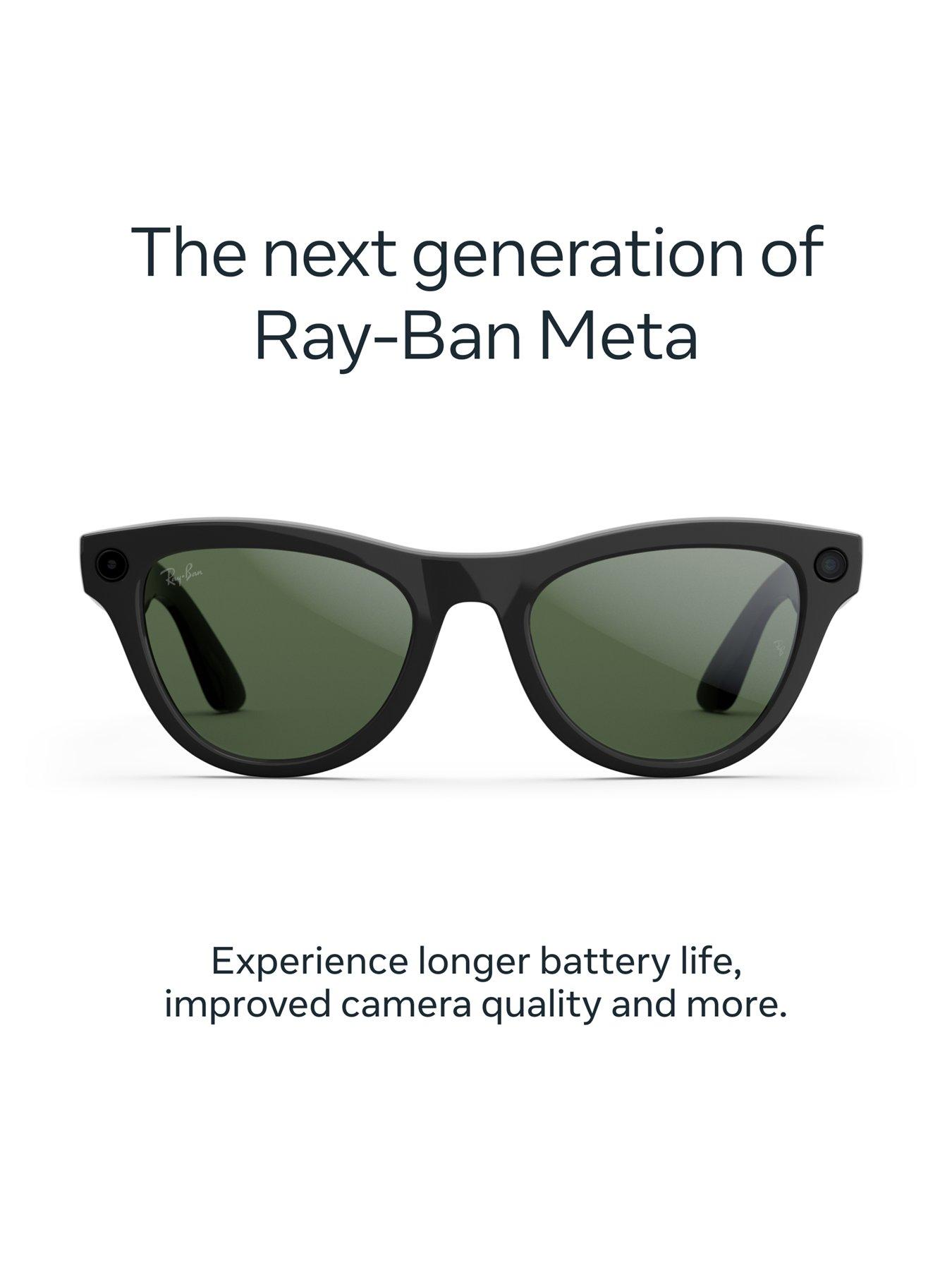  image of ray-ban-meta-skyler-gen-2-shiny-black-green-lenses