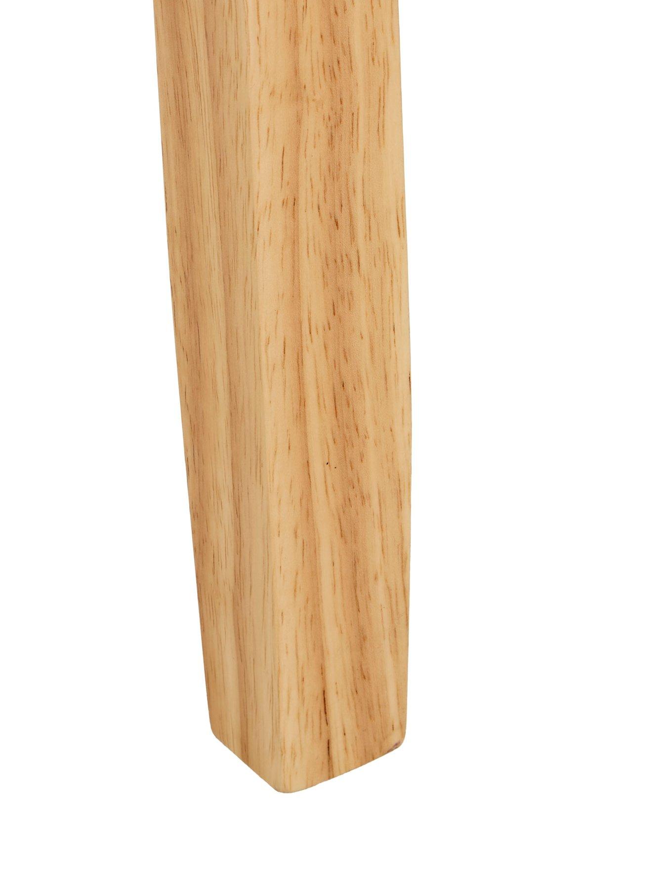 Image 7 of 7 of The Very Collection Pair of&nbsp;Scroll Back Fabric Dining Chairs - Natural/Oak - FSC&reg; Certified