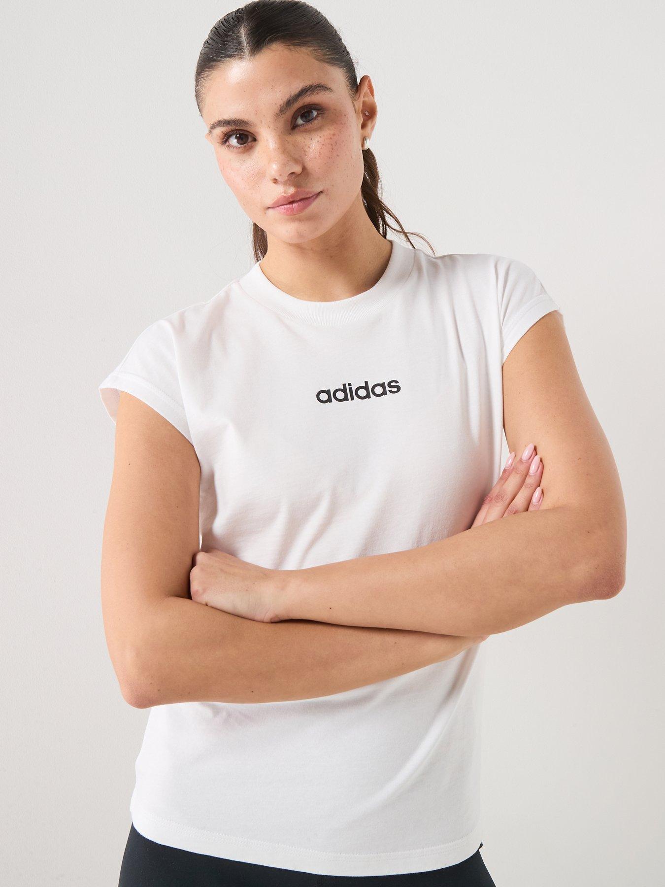 adidas Sportswear Womens Linear T-Shirt - White