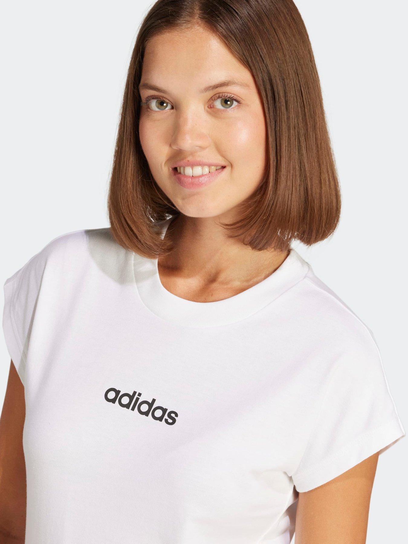 stillFront image of adidas-sportswear-womens-linear-t-shirt-white