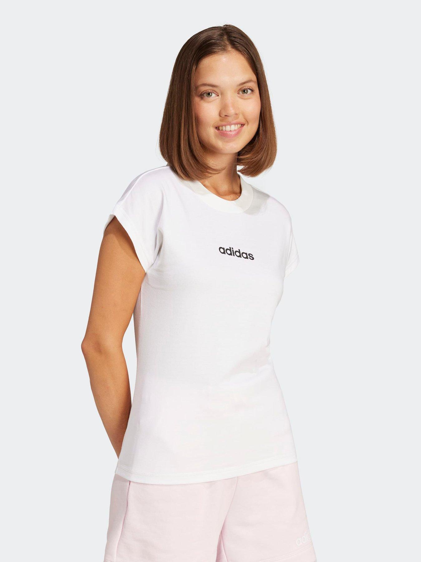  image of adidas-sportswear-womens-linear-t-shirt-white