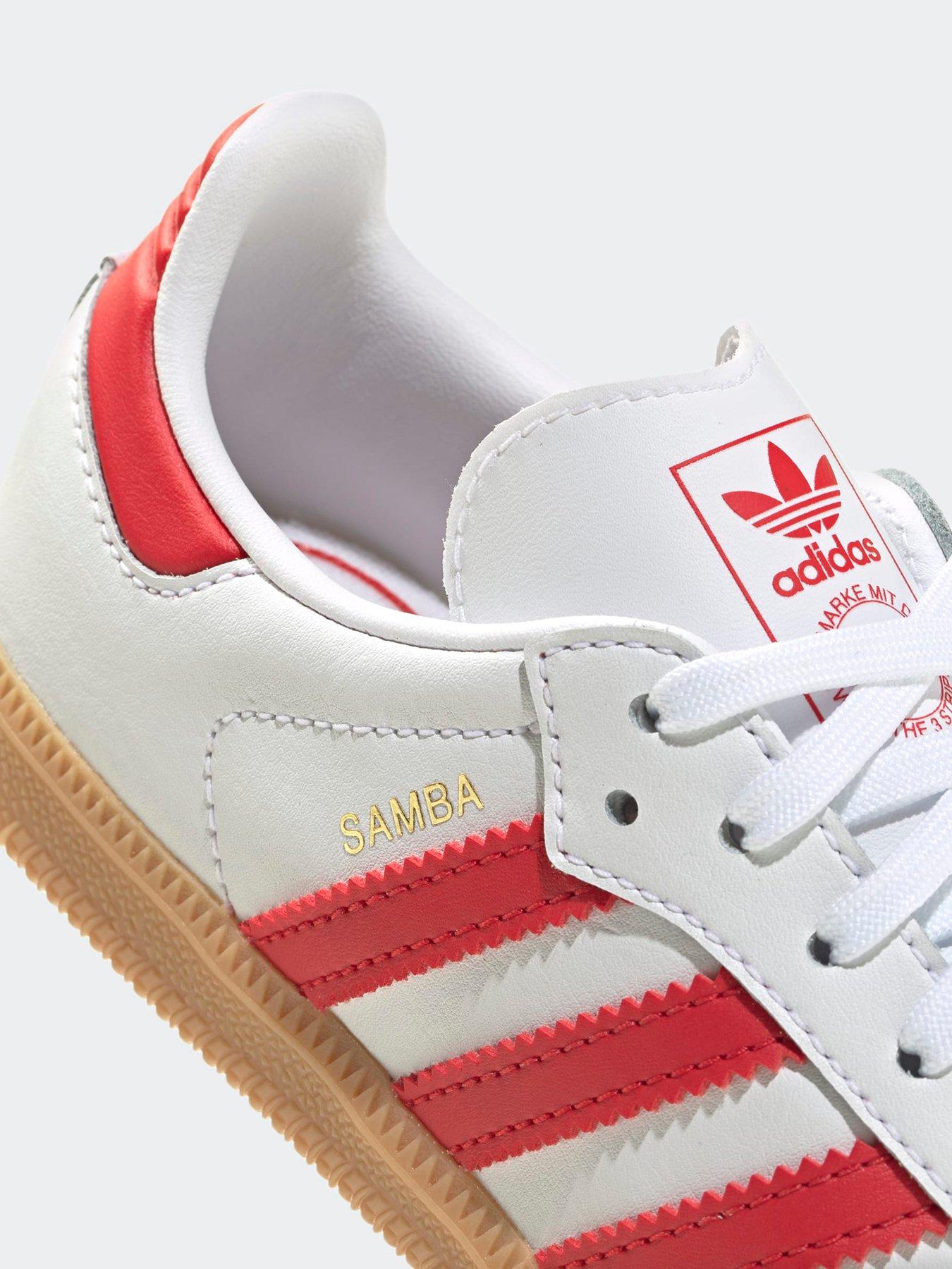 Image 6 of 7 of adidas Originals Kids Samba Og Trainers - White