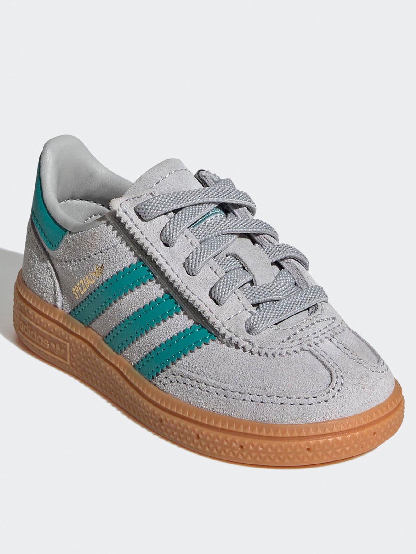  image of adidas-originals-kids-handball-spezial-elastic-trainers-grey