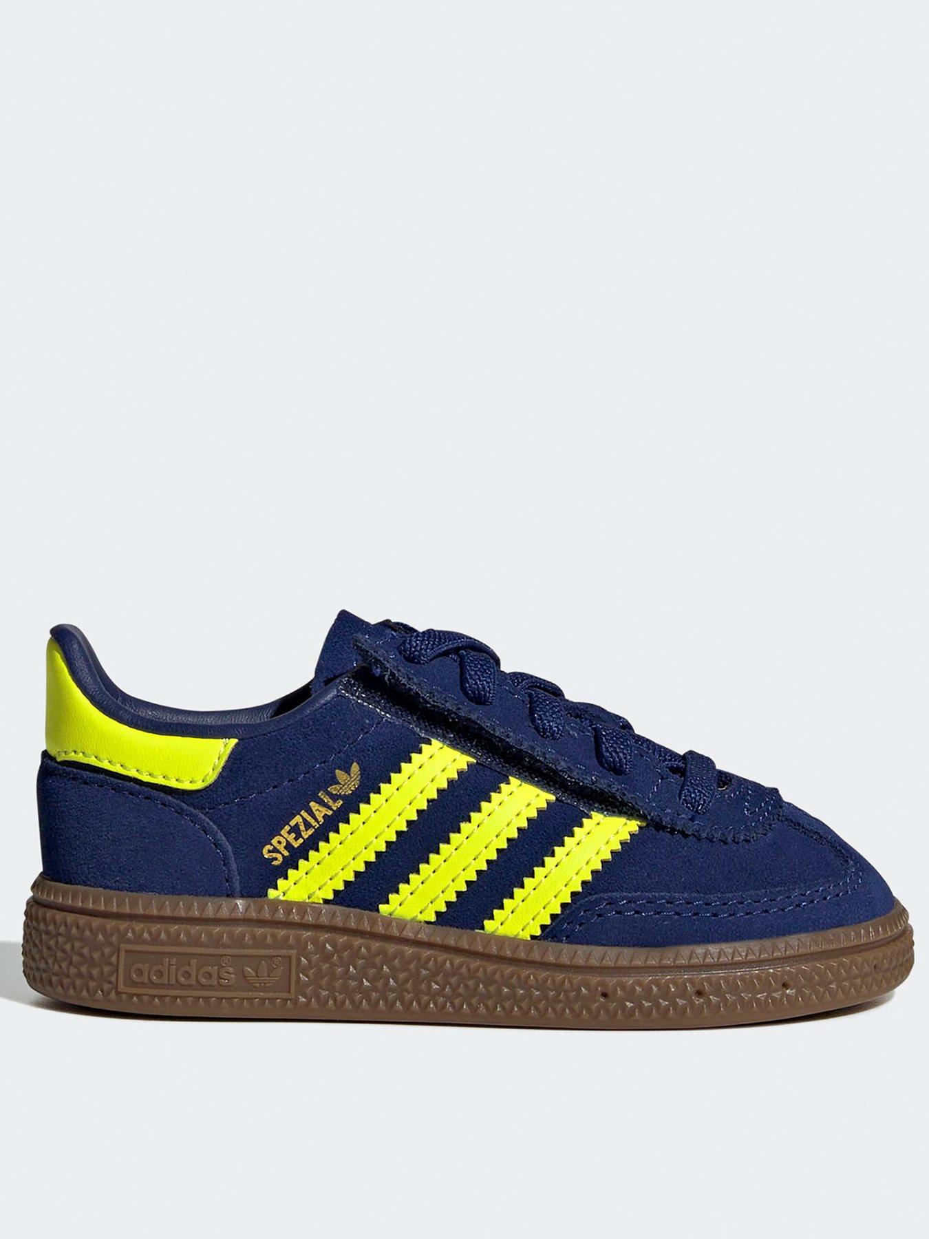 Image 1 of 7 of adidas Originals Kids Handball Spezial Elastic Trainers - Blue