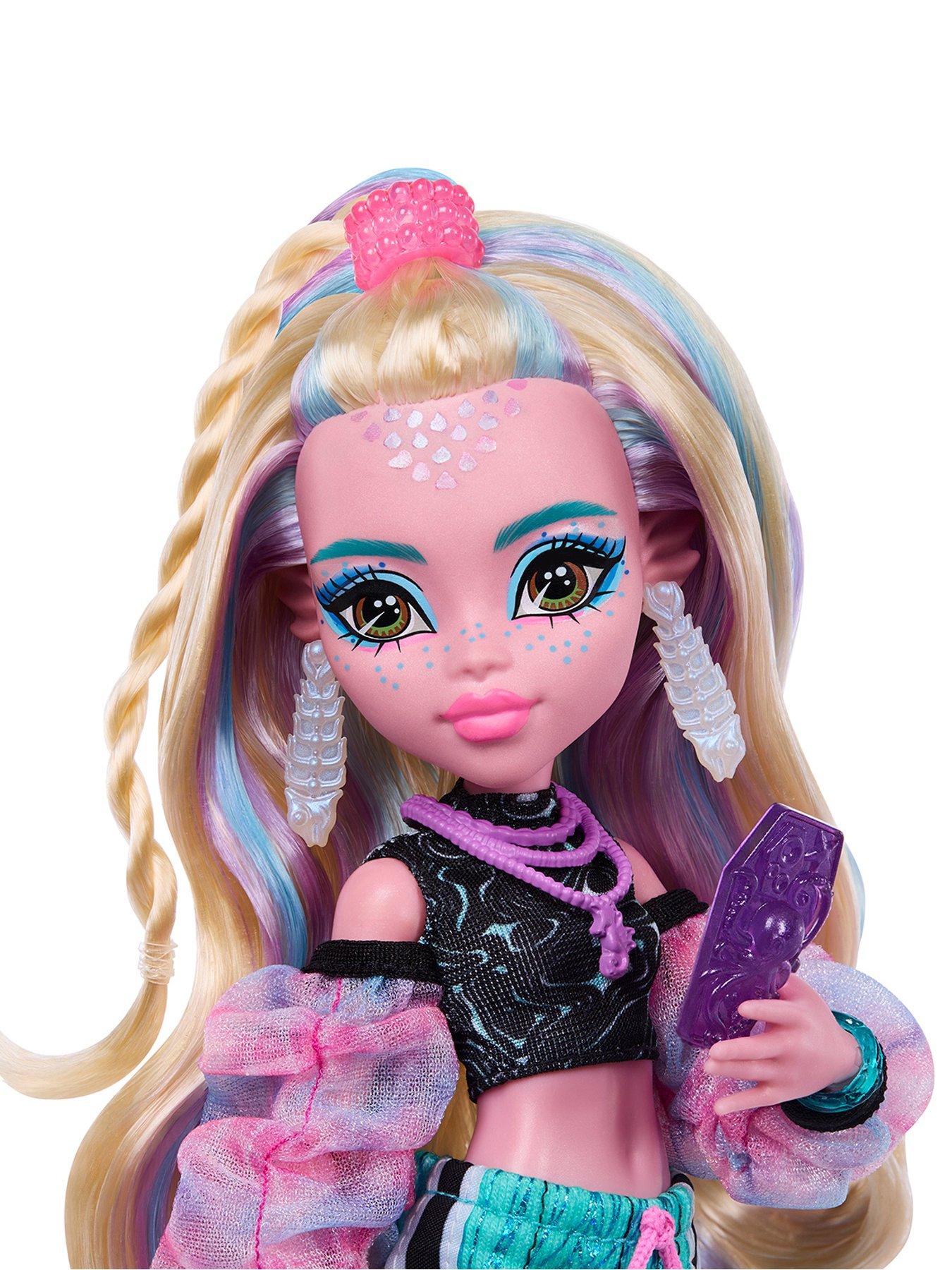 Image 5 of 7 of Monster High Lagoona Blue Fashion Doll in Maxi Skirt with Pet Neptuna