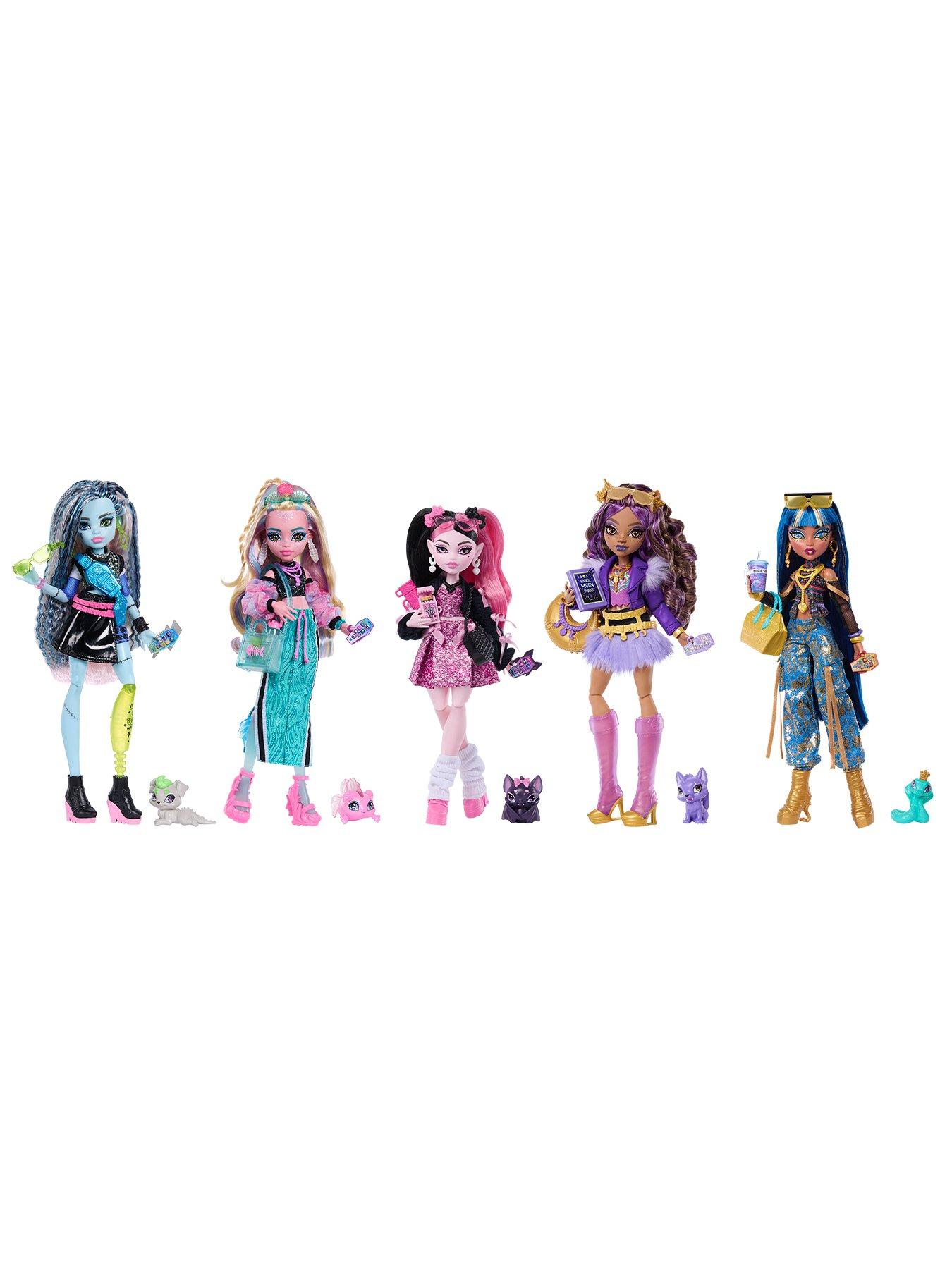 Image 6 of 7 of Monster High Lagoona Blue Fashion Doll in Maxi Skirt with Pet Neptuna