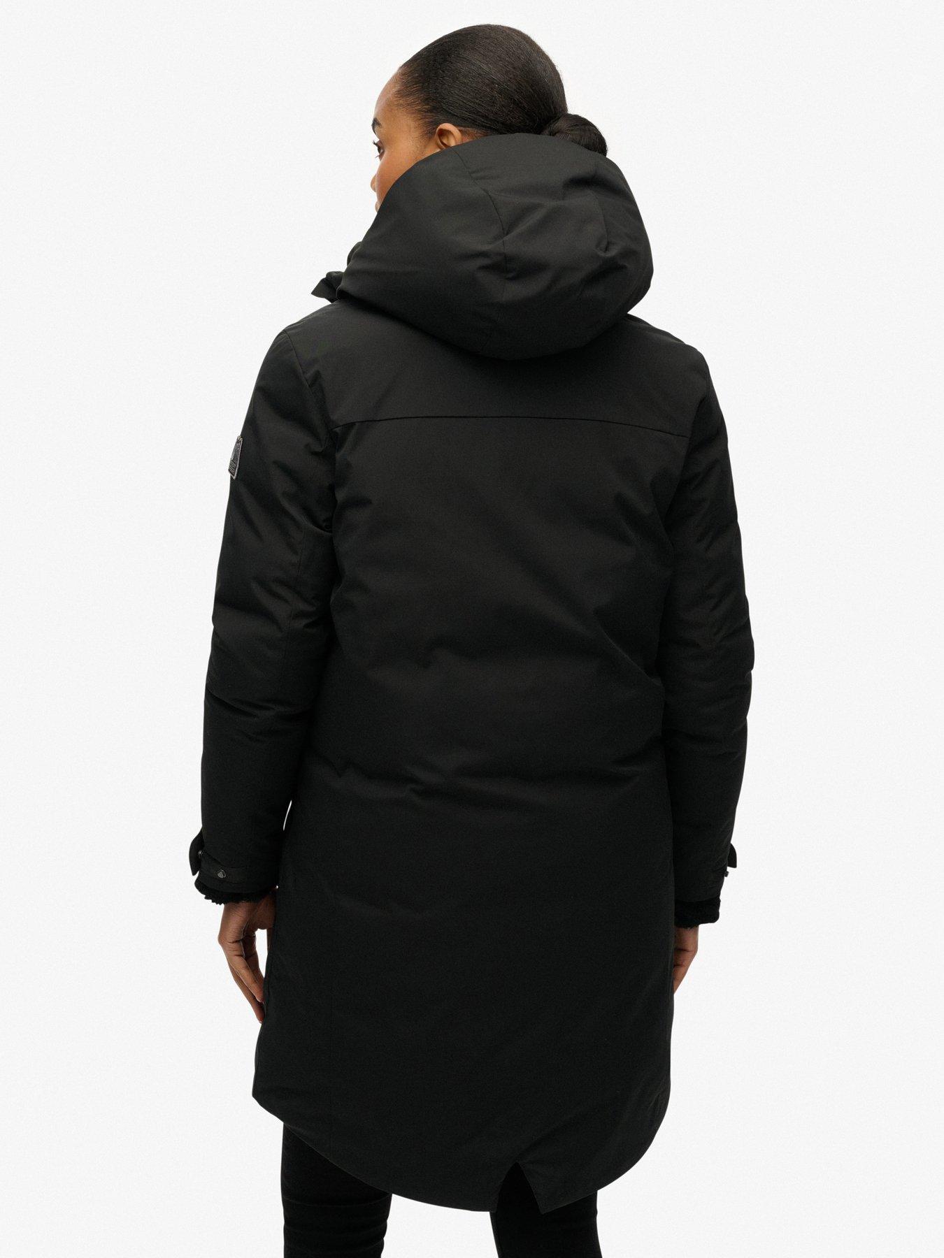  image of superdry-city-fishtail-padded-parka-black