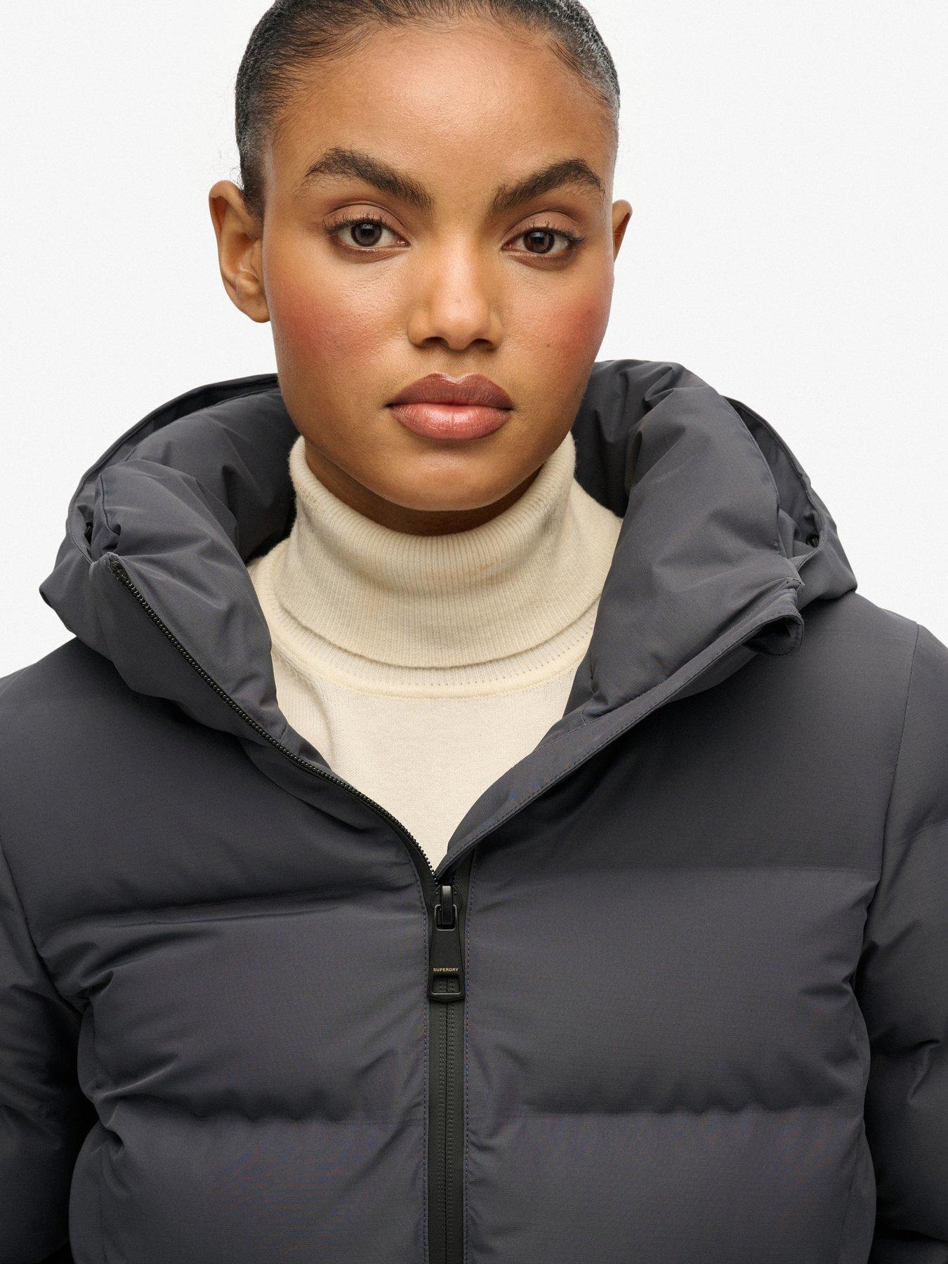  image of superdry-city-mid-padded-jacket-ebony-black