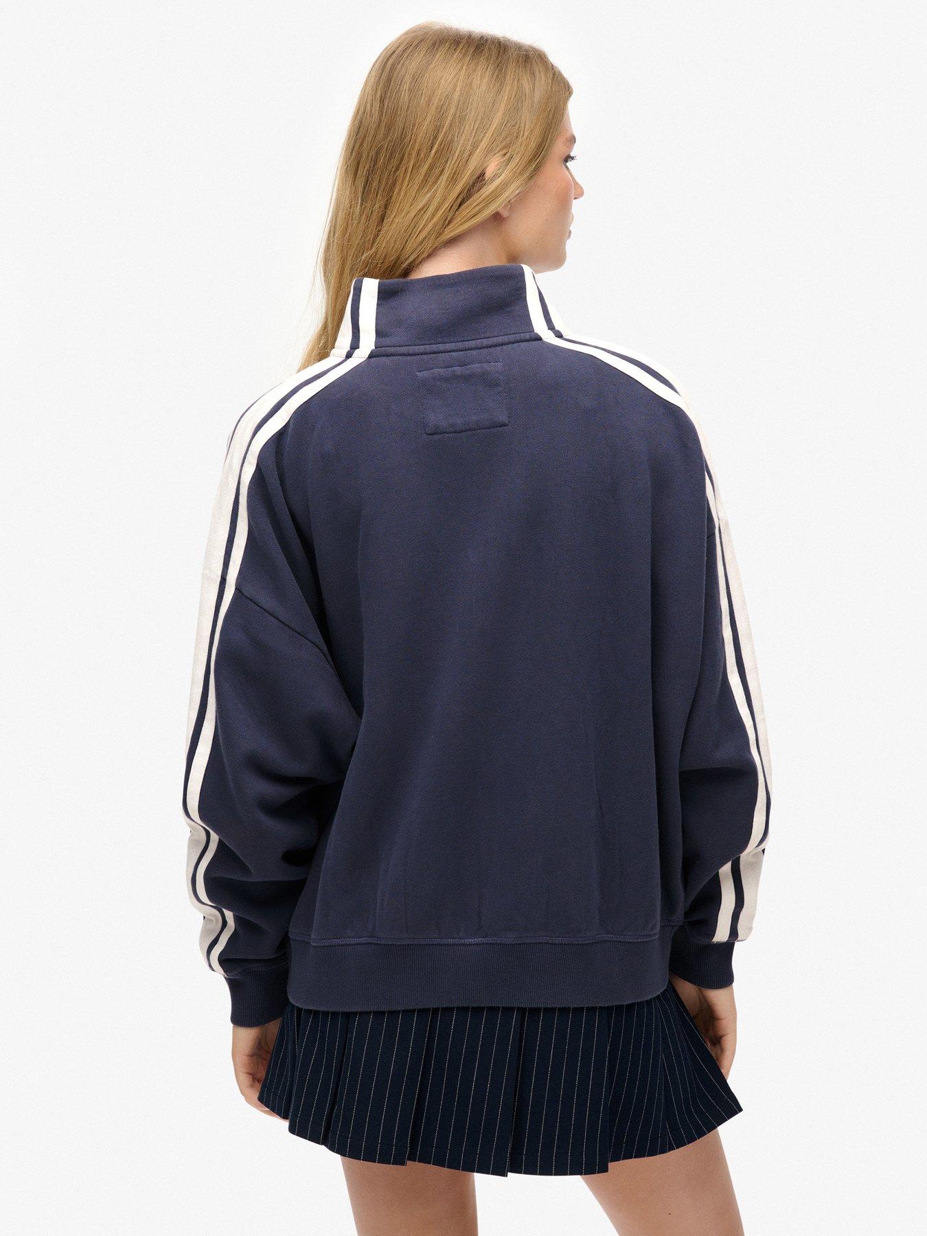  image of superdry-athletic-essentials-applique-loose-zip-track-top-mariner-navy