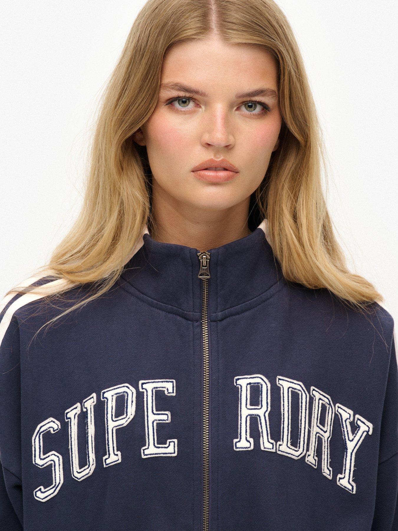  image of superdry-athletic-essentials-applique-loose-zip-track-top-mariner-navy