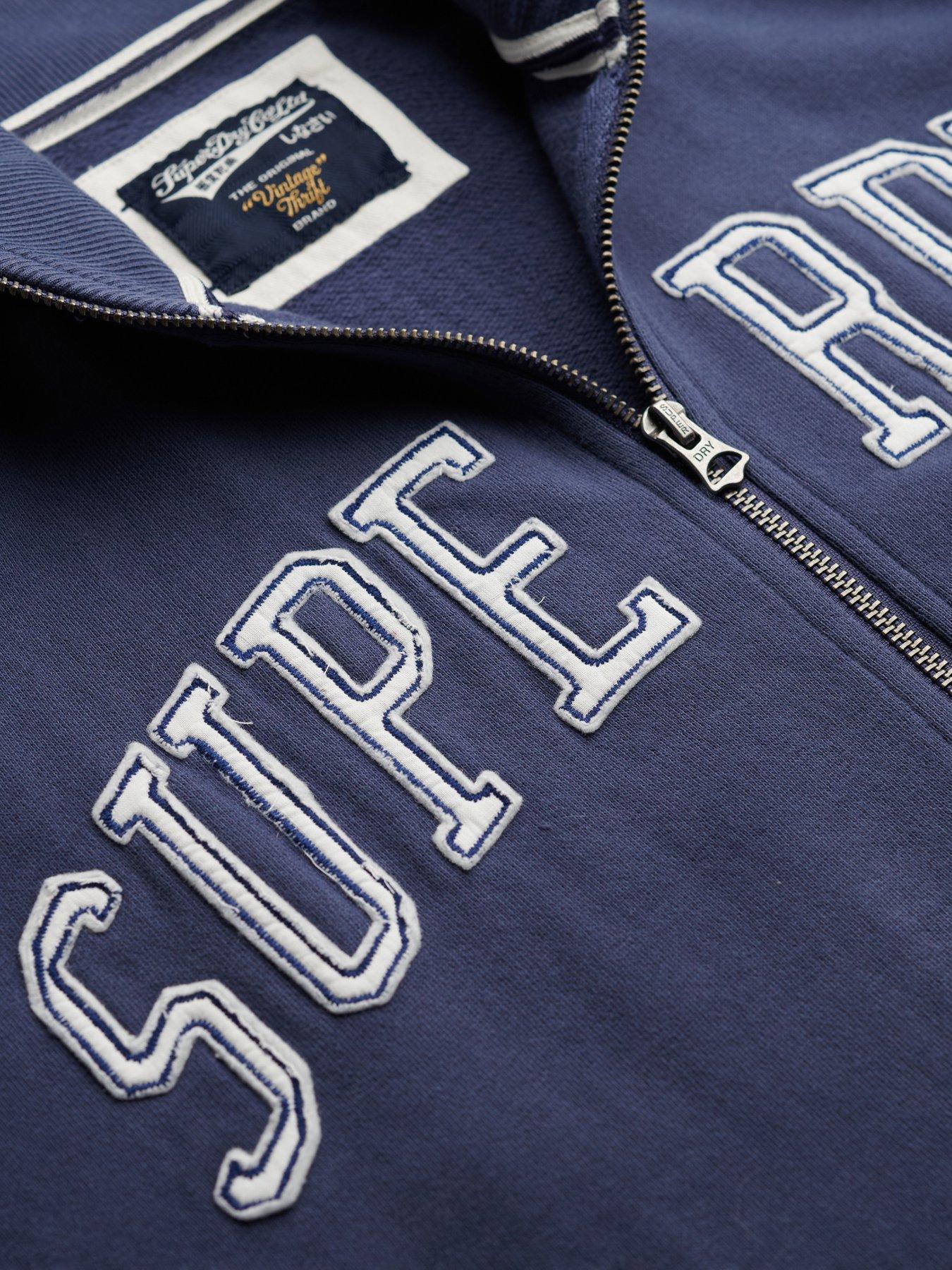  image of superdry-athletic-essentials-applique-loose-zip-track-top-mariner-navy