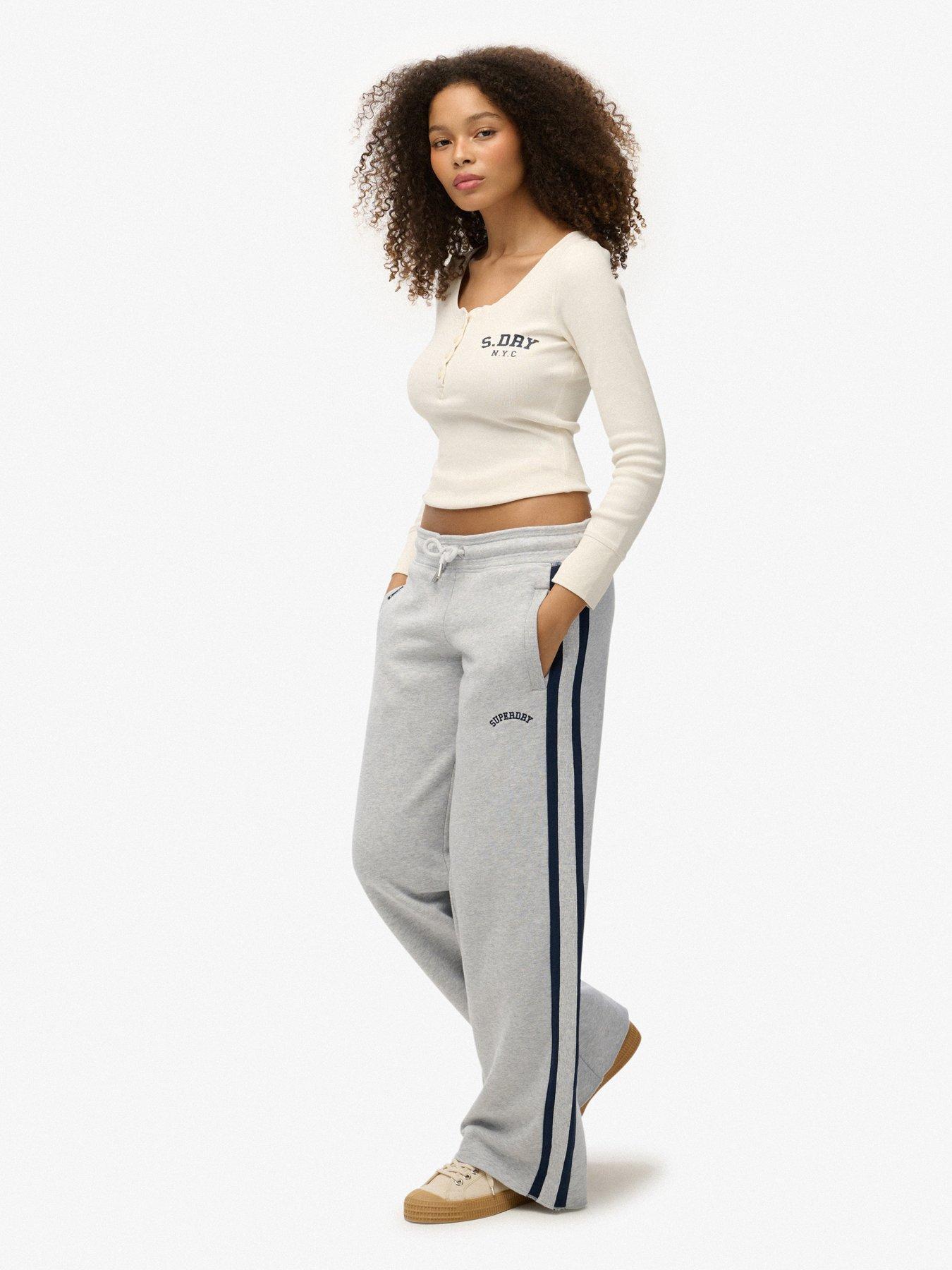  image of superdry-essential-logo-straight-jogger-glacier-grey-marl