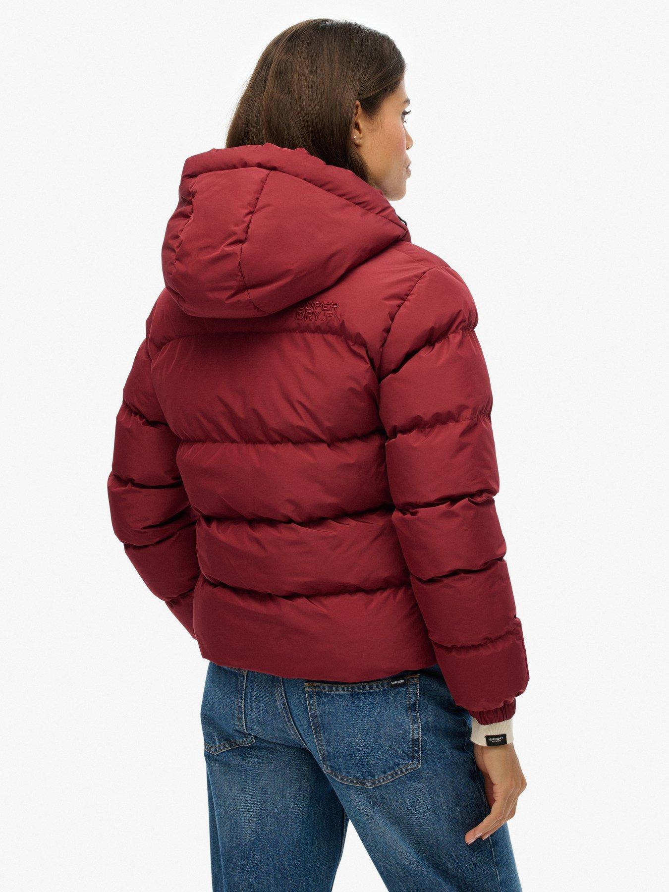  image of superdry-hooded-sports-puffer-jacket-stanton-red