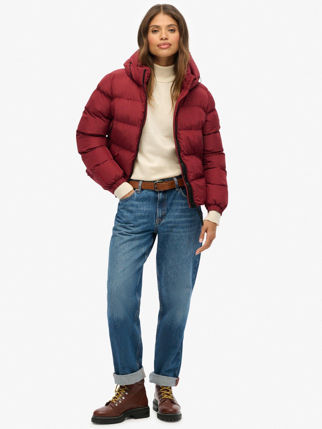  image of superdry-hooded-sports-puffer-jacket-stanton-red