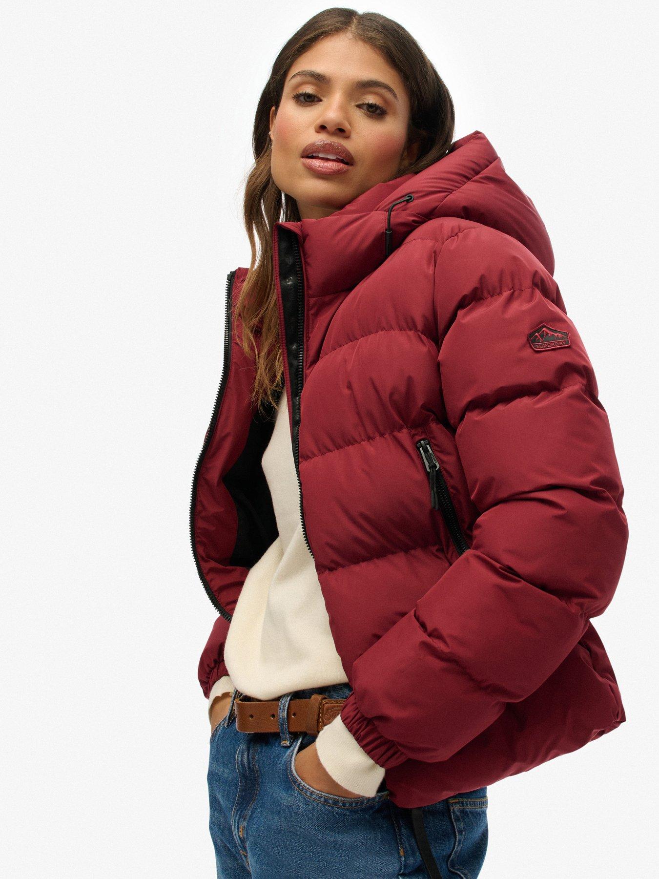  image of superdry-hooded-sports-puffer-jacket-stanton-red