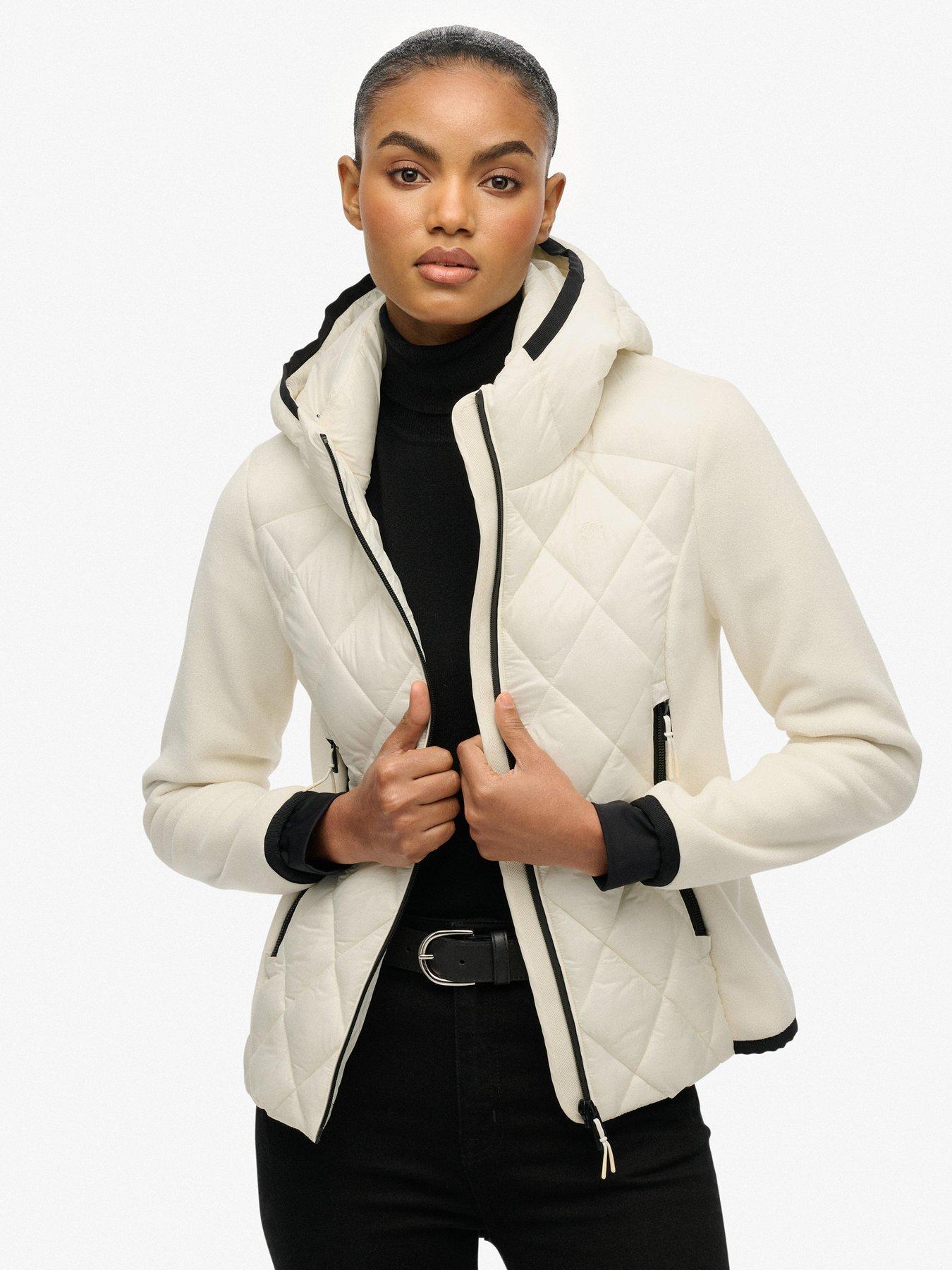 Superdry Hooded Heritage Storm Jacket - Off White