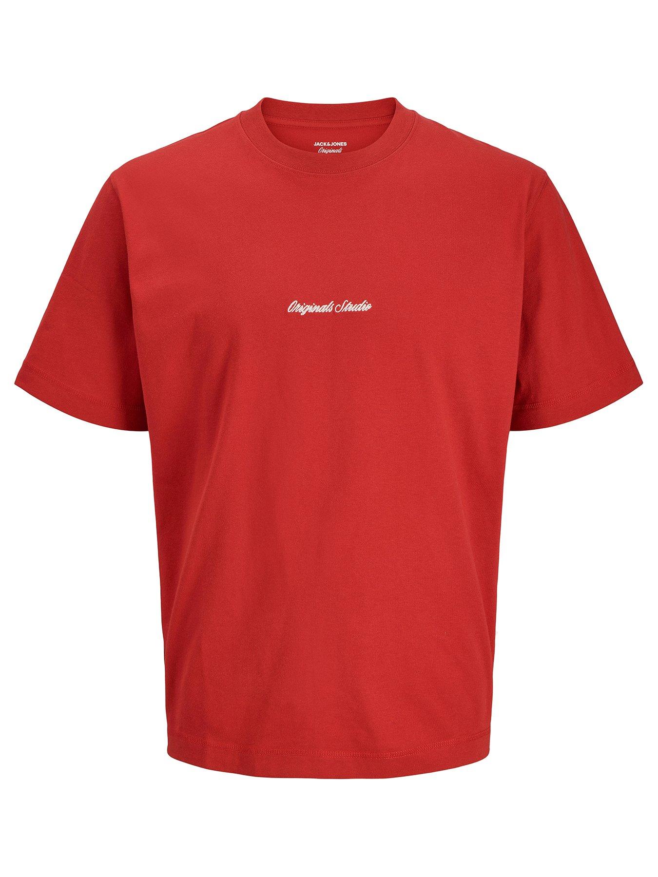 jack-jones-junior-boys-originals-studio-short-sleeve-t-shirt-red