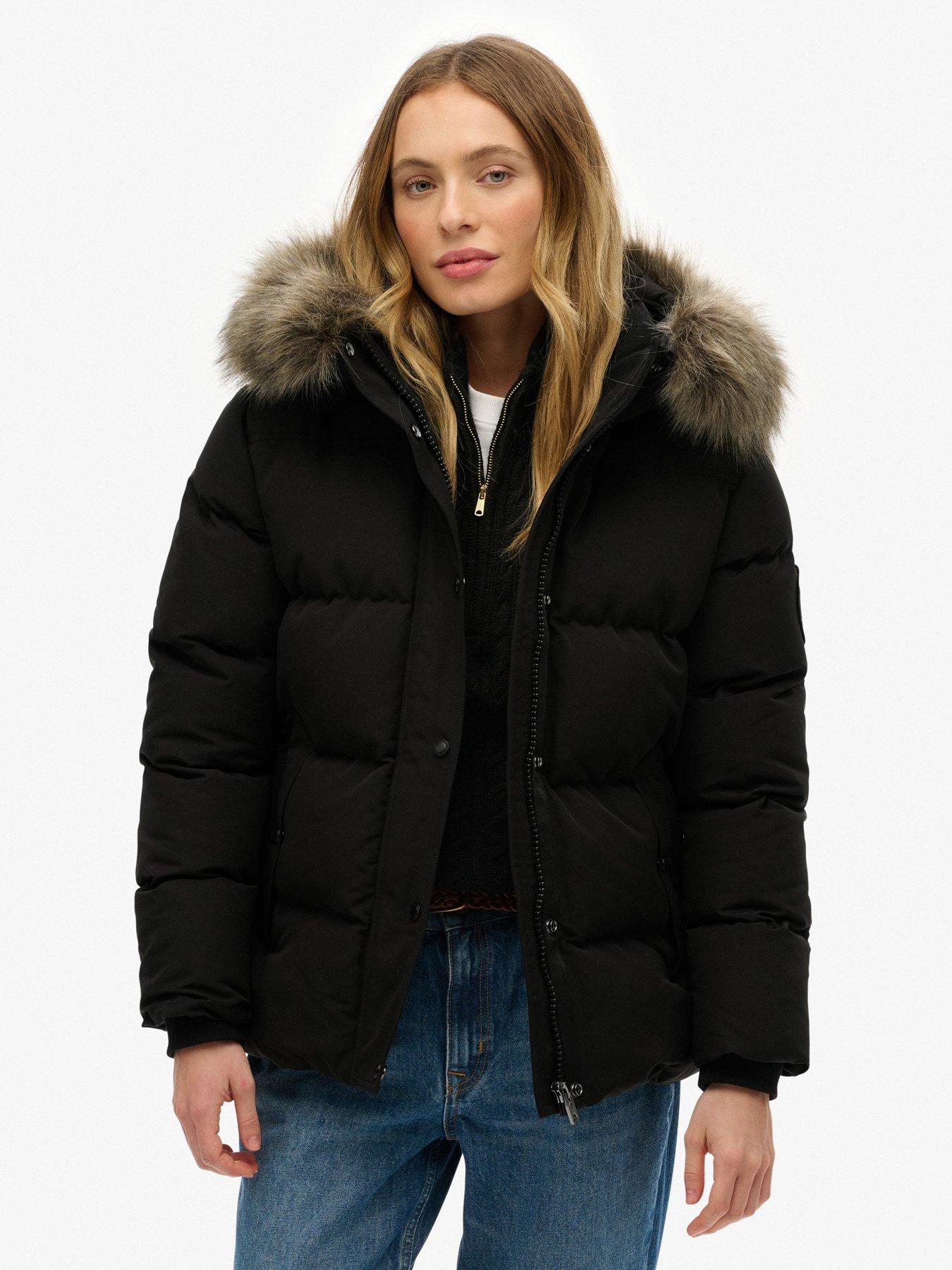 Image 1 of 7 of Superdry Everest 5 Baffle Puffer Jacket - Black
