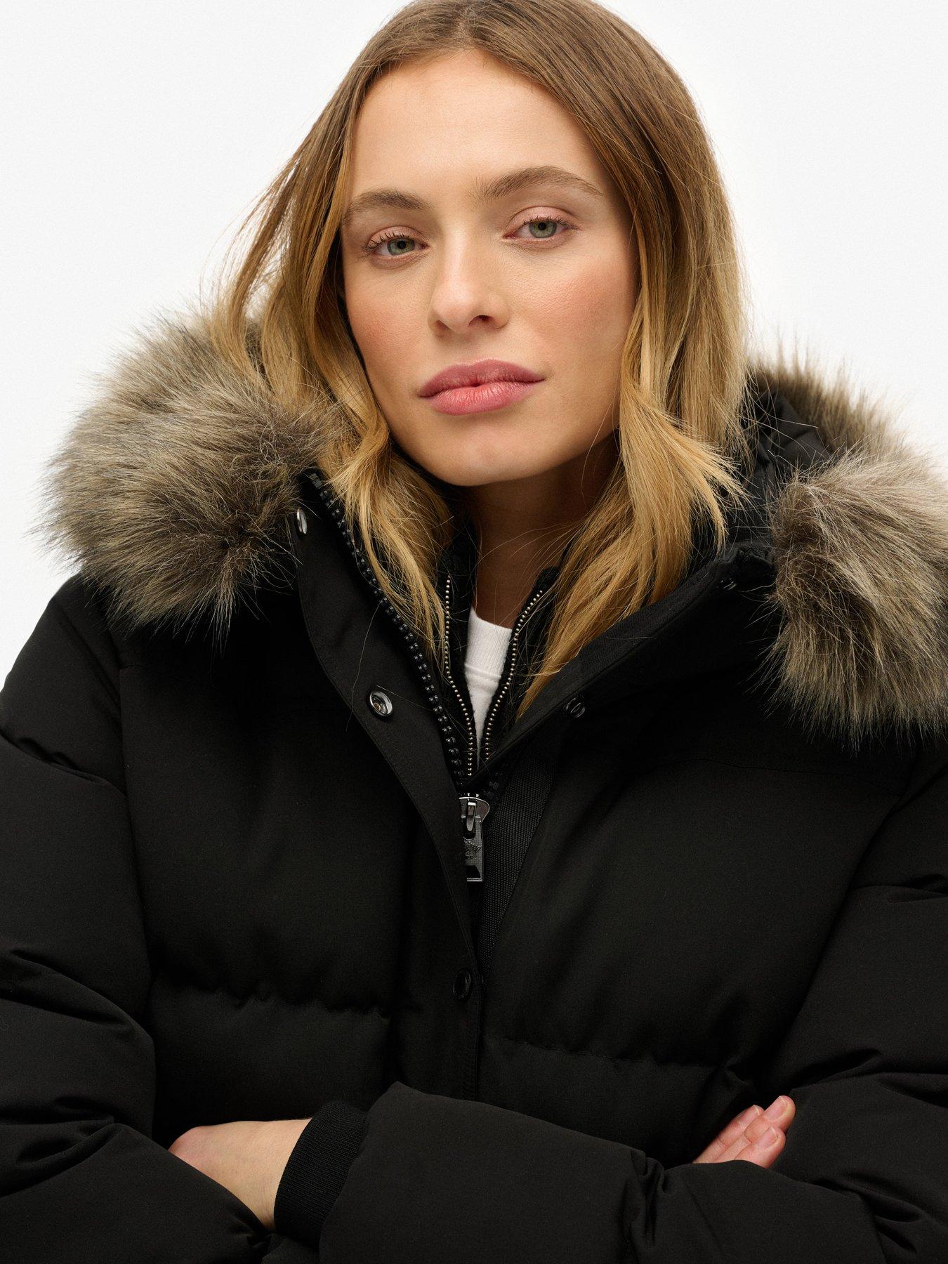 Image 4 of 7 of Superdry Everest 5 Baffle Puffer Jacket - Black