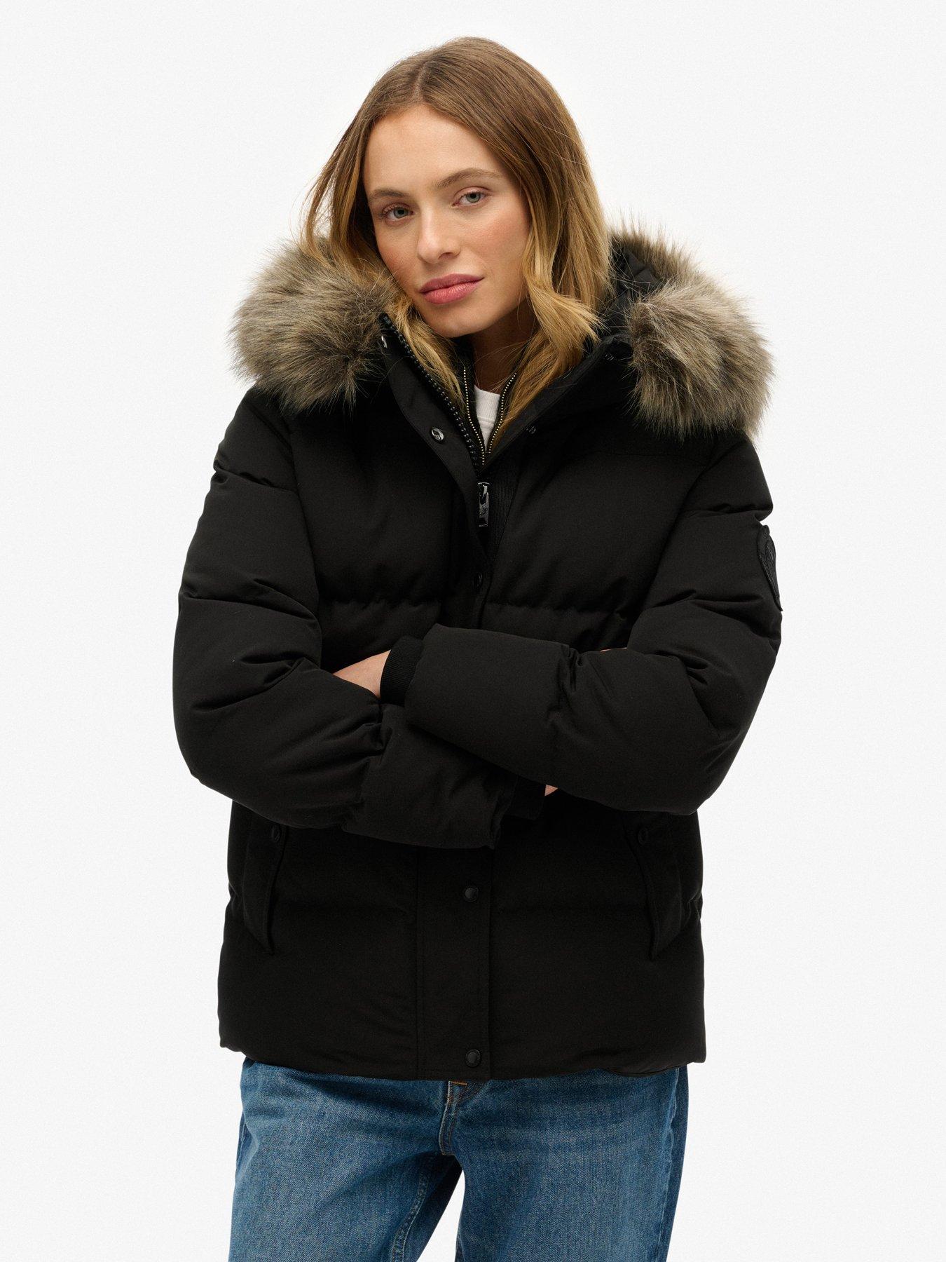 Image 5 of 7 of Superdry Everest 5 Baffle Puffer Jacket - Black
