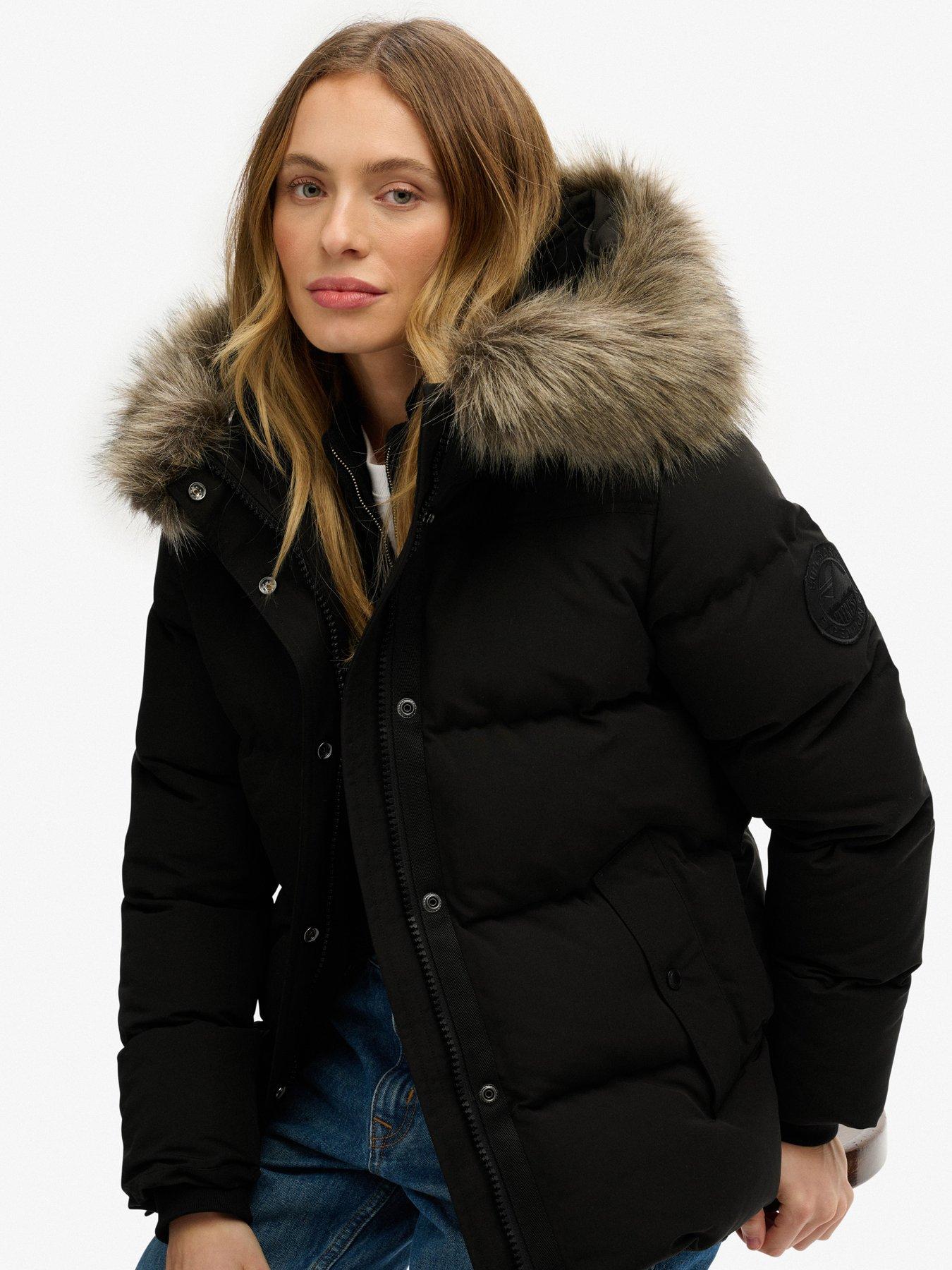 Image 6 of 7 of Superdry Everest 5 Baffle Puffer Jacket - Black