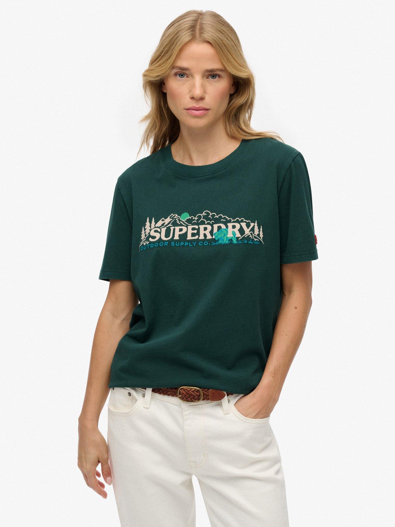 Superdry Outdoor Supply Co Relaxed T-Shirt - Enamel Green