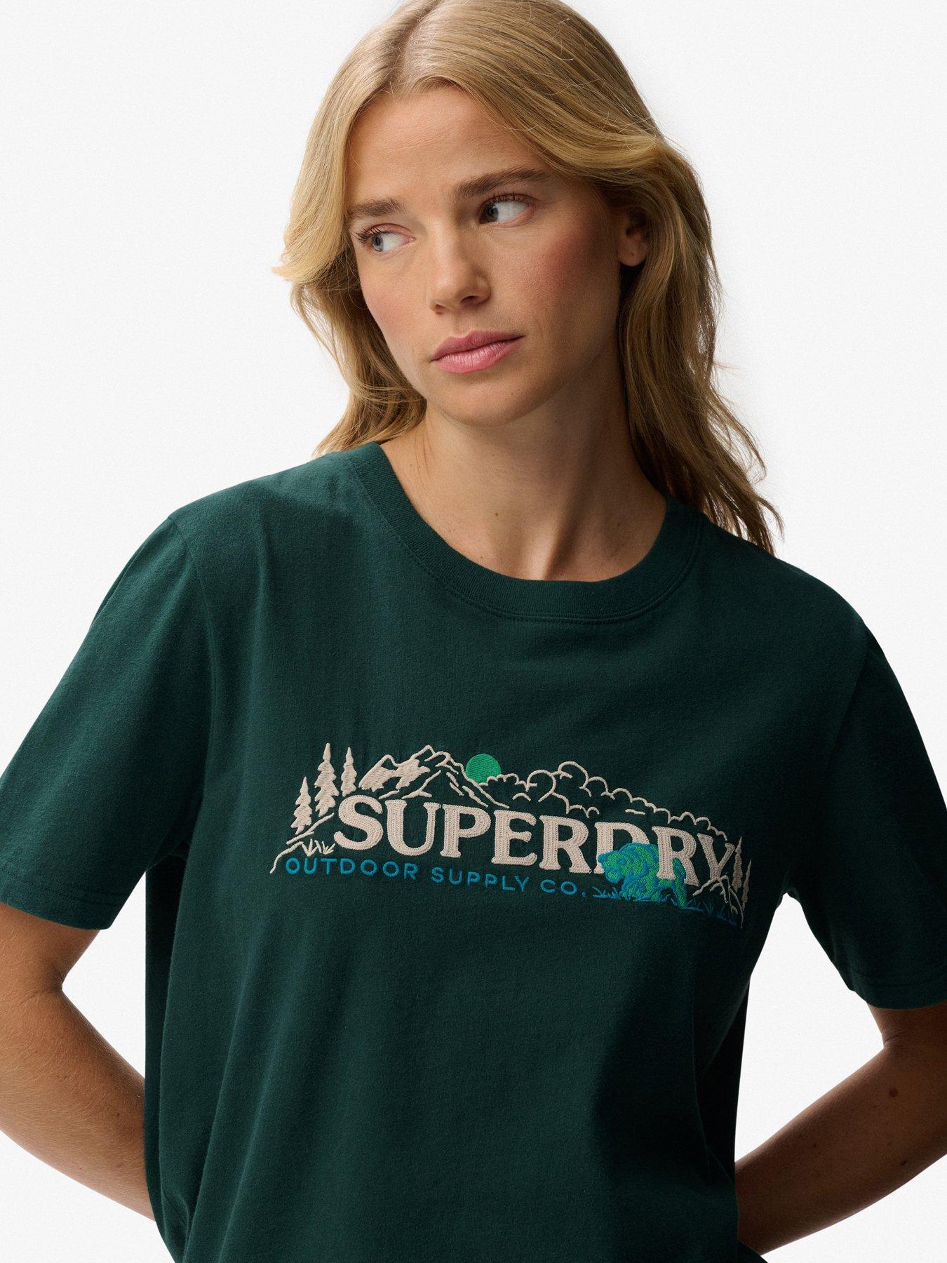  image of superdry-outdoor-supply-co-relaxed-t-shirt-enamel-green