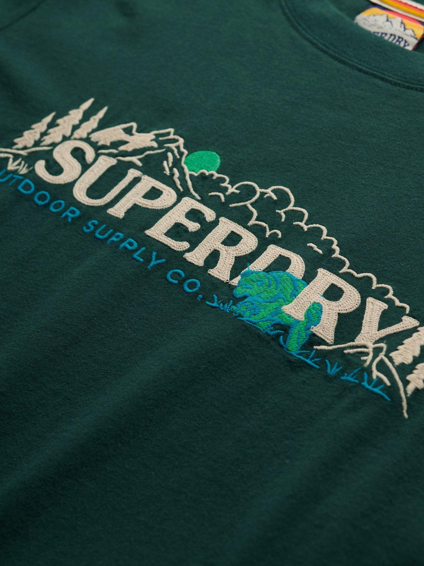  image of superdry-outdoor-supply-co-relaxed-t-shirt-enamel-green