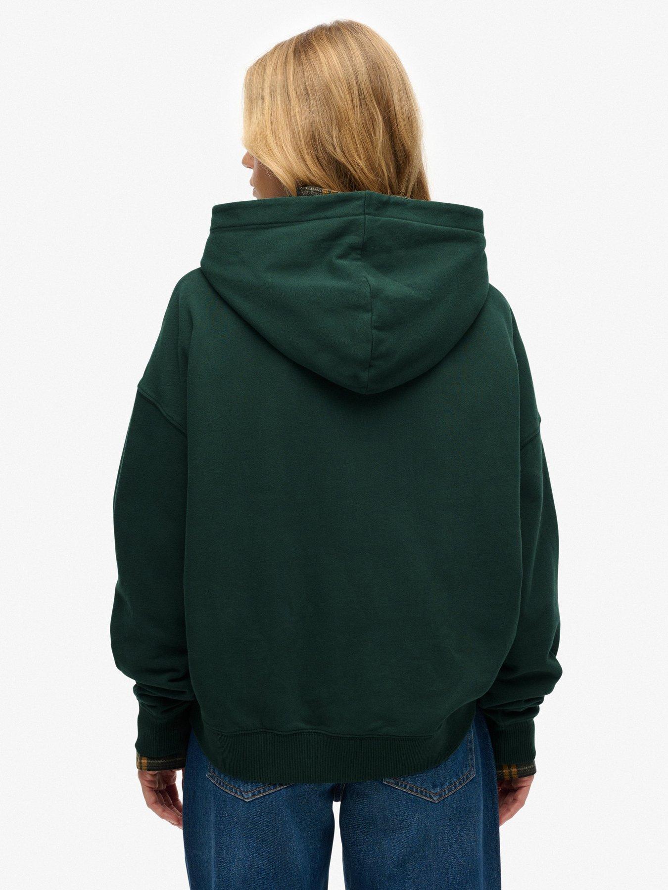  image of superdry-athletic-essentials-relax-hood-enamel-green
