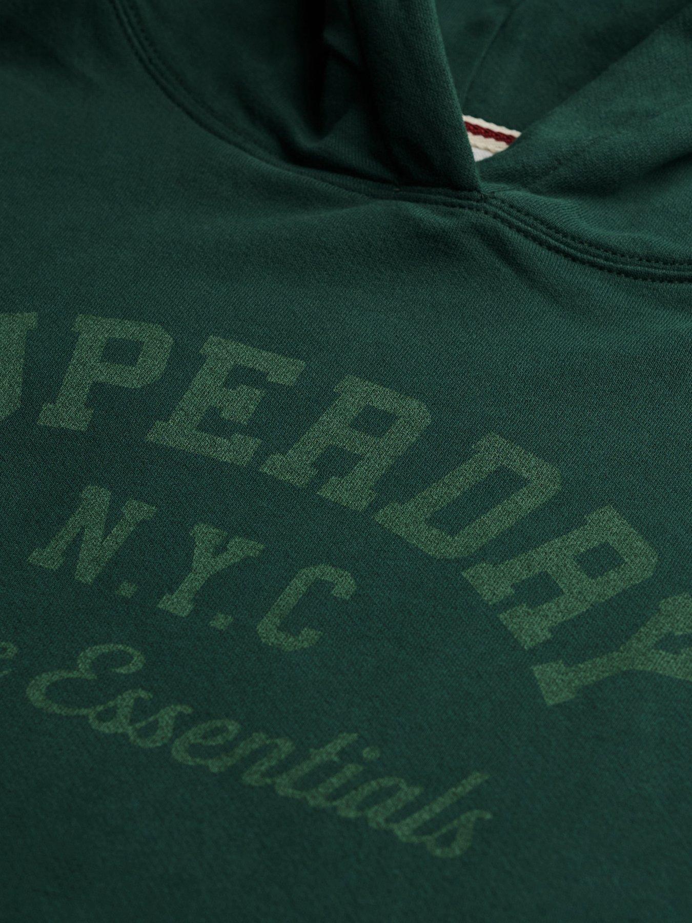  image of superdry-athletic-essentials-relax-hood-enamel-green