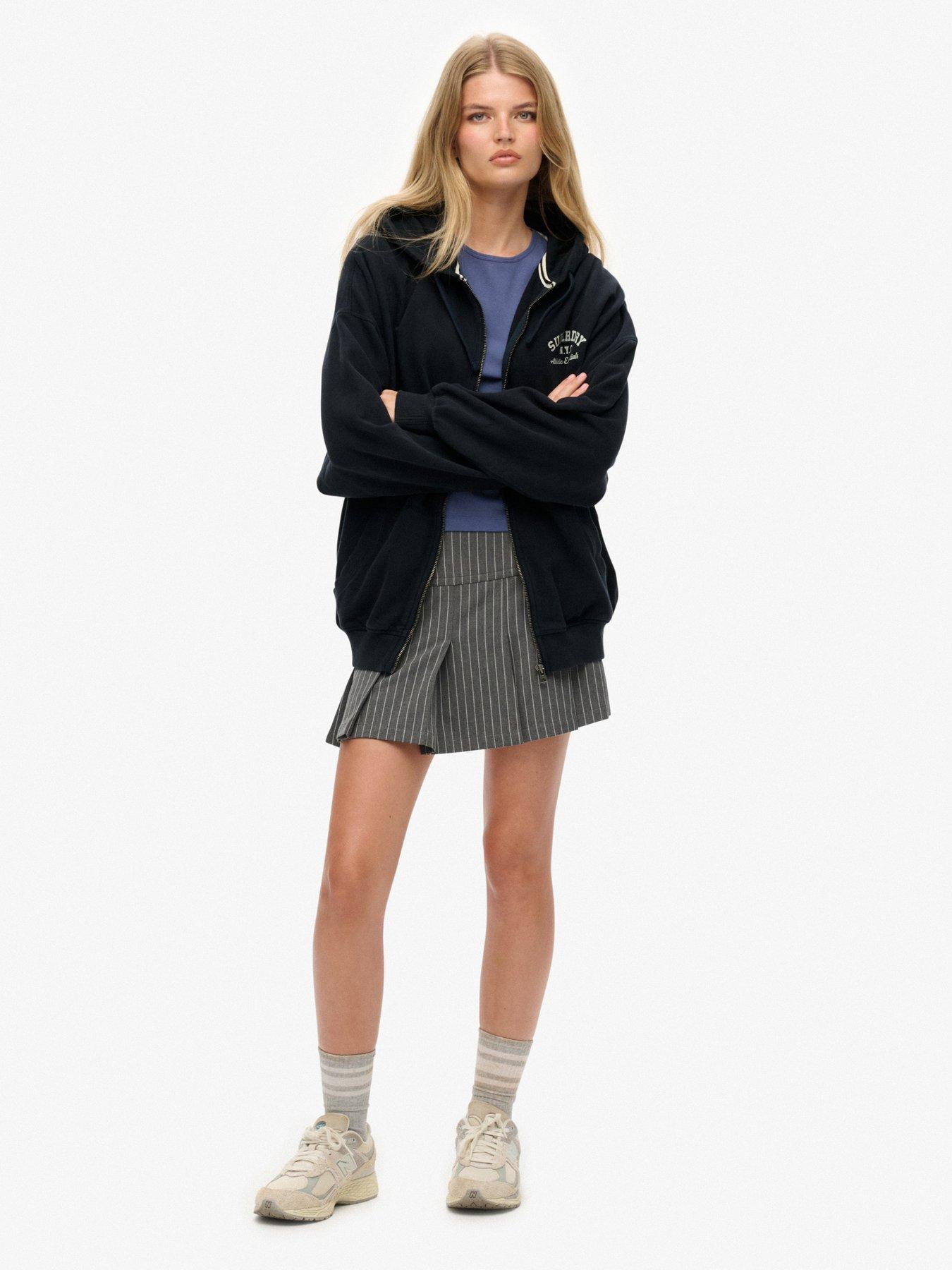  image of superdry-athletic-oversized-ziphood-navy-eclipse-off-white