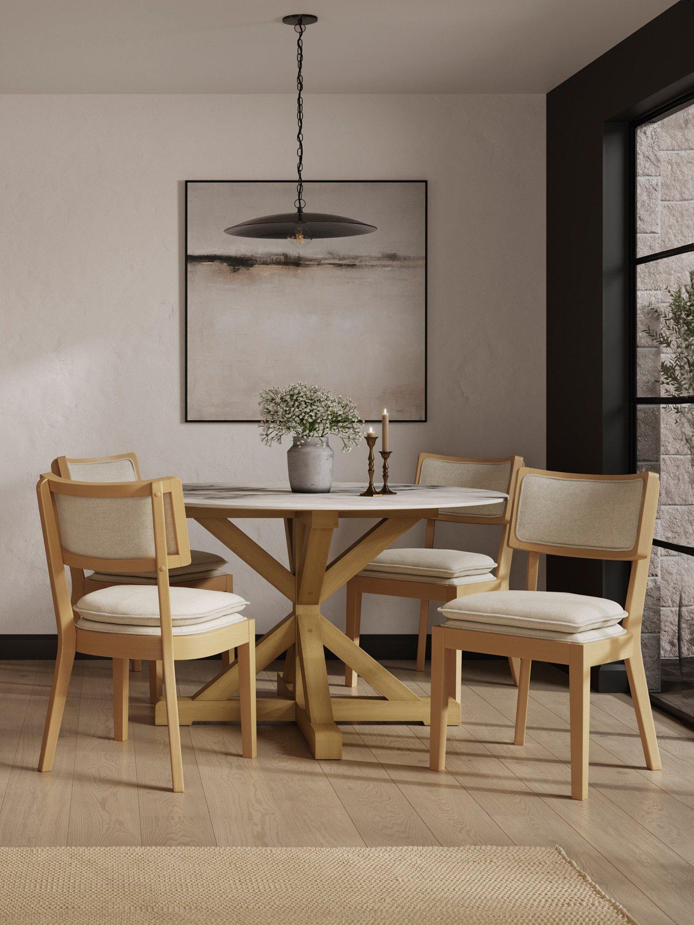 undefined MAGGIE FROST / UMBER DINING CHAIR