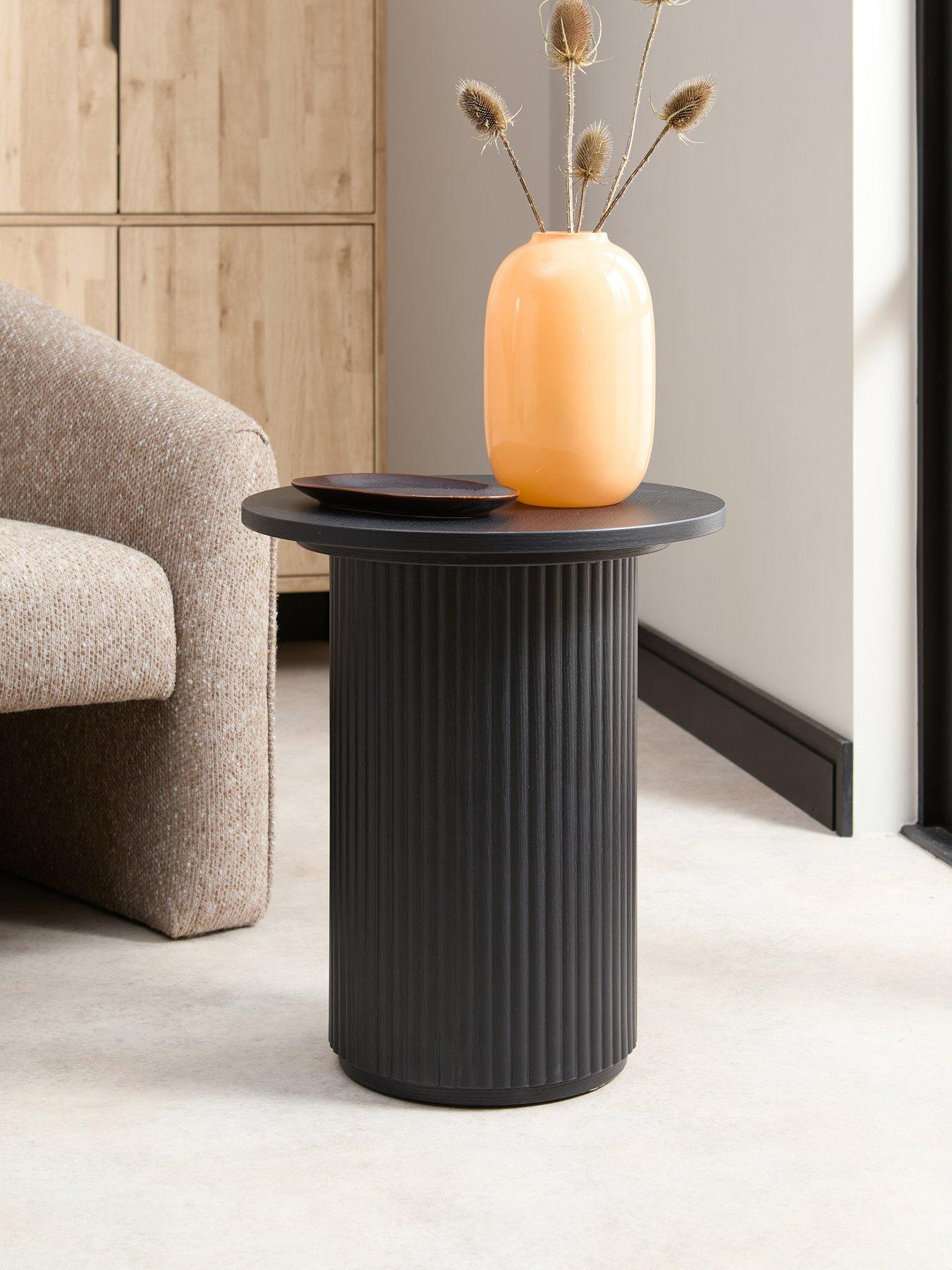 The Very Collection Carina Full Side Table - Black